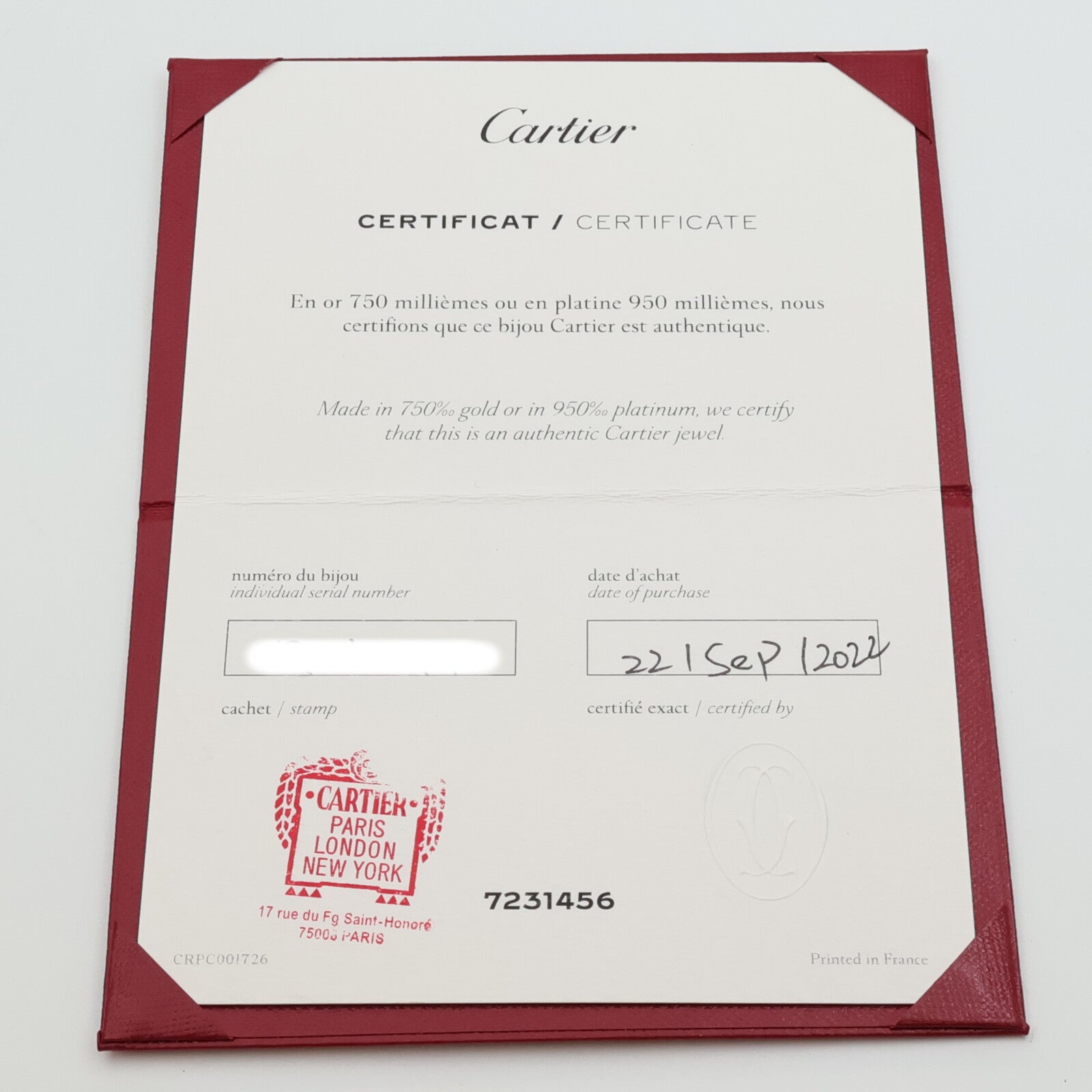 CARTIER 18K白金Love Bangle Full Diamond鑽石手鐲