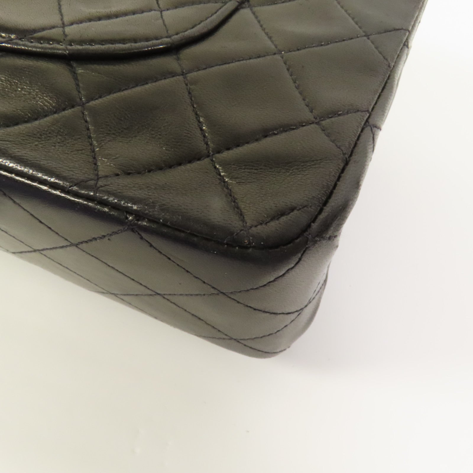 CHANEL 羊皮皮革Vintage Classic 25金扣鏈帶肩背袋