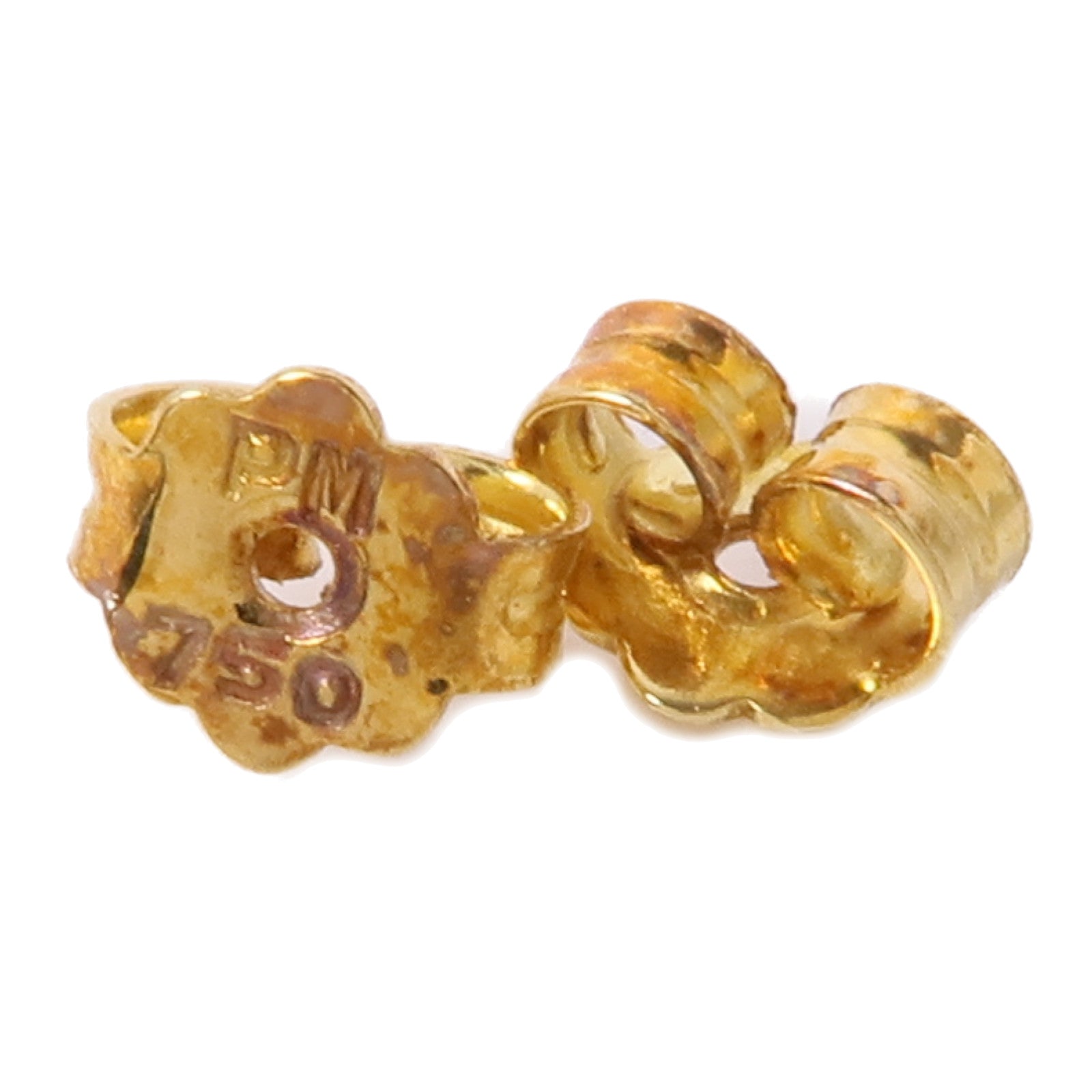 JEWELRY Emerald Diamond Earrings 18K Yellow Gold