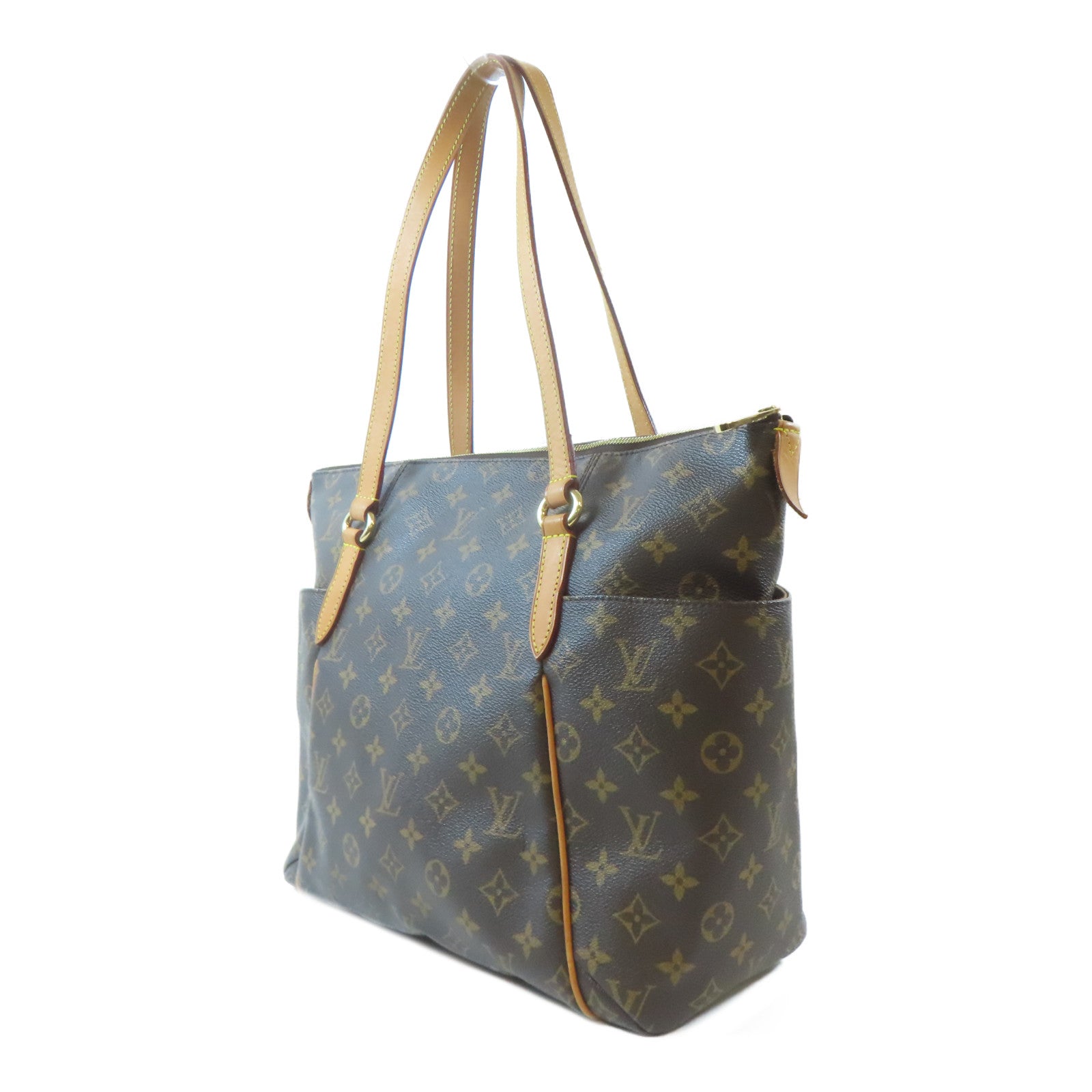 LOUIS VUITTON Monogram Totally MM金扣肩背袋啡色