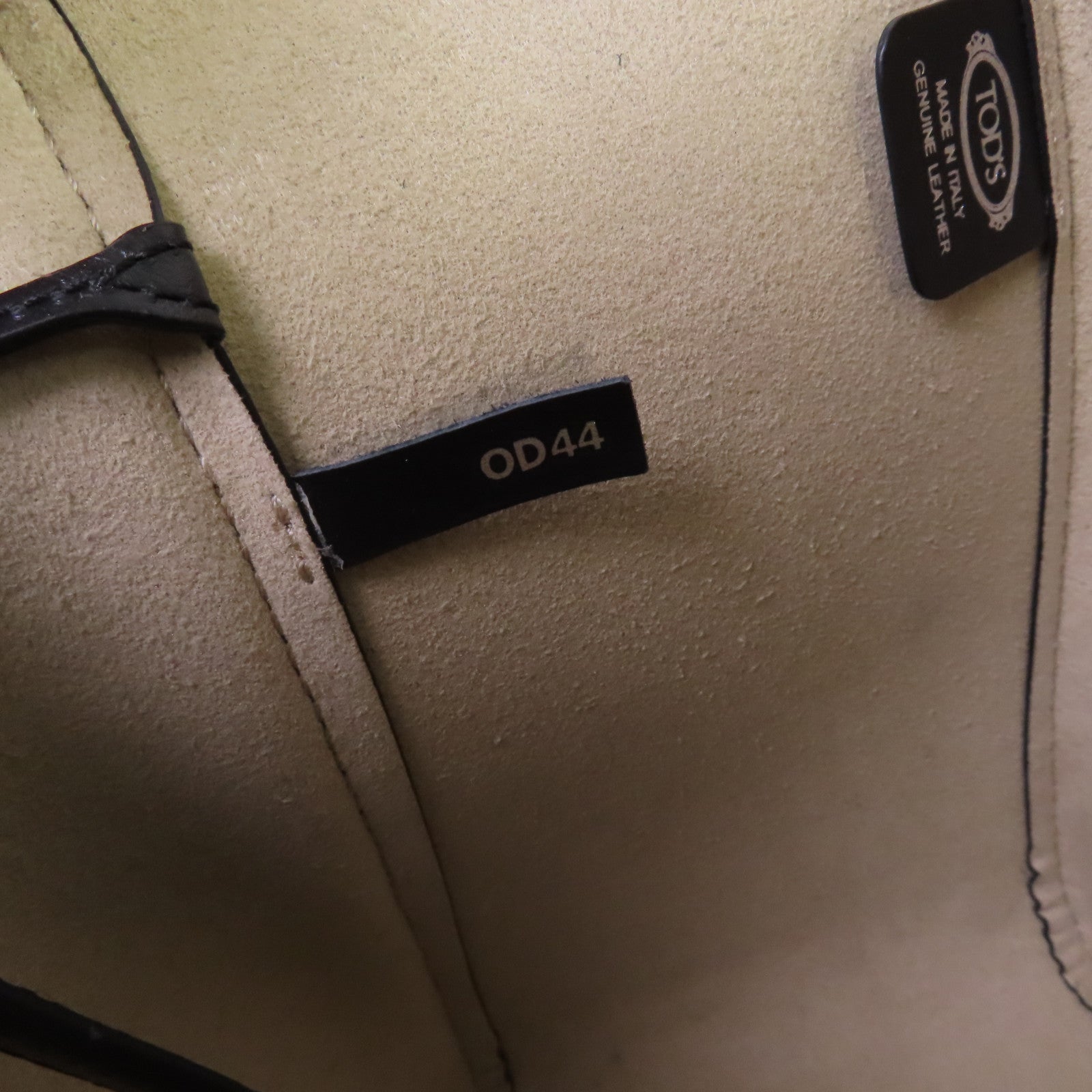 TOD'S 【激減優惠】牛皮皮革2Way Shoulder Bag銀扣手挽肩背兩用袋黑色