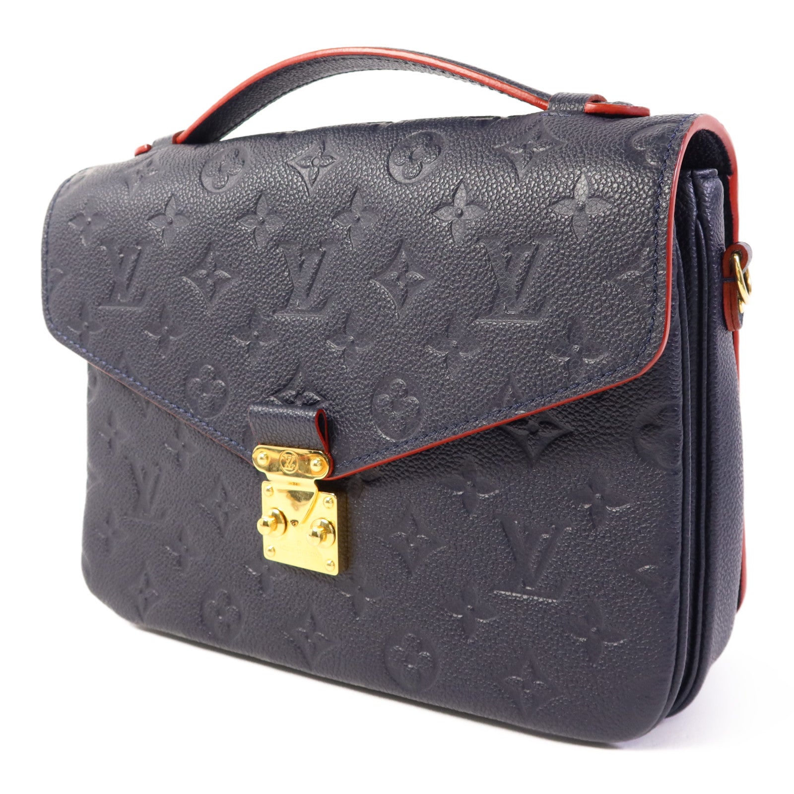 LOUIS VUITTON Monogram Empreinte Pochette Metis金扣手挽肩背兩用袋