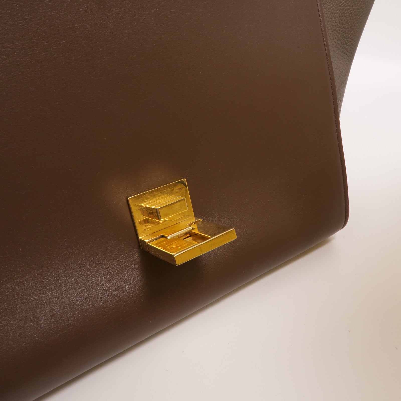 CELINE 牛皮皮革Trapeze Small手挽肩背兩用袋