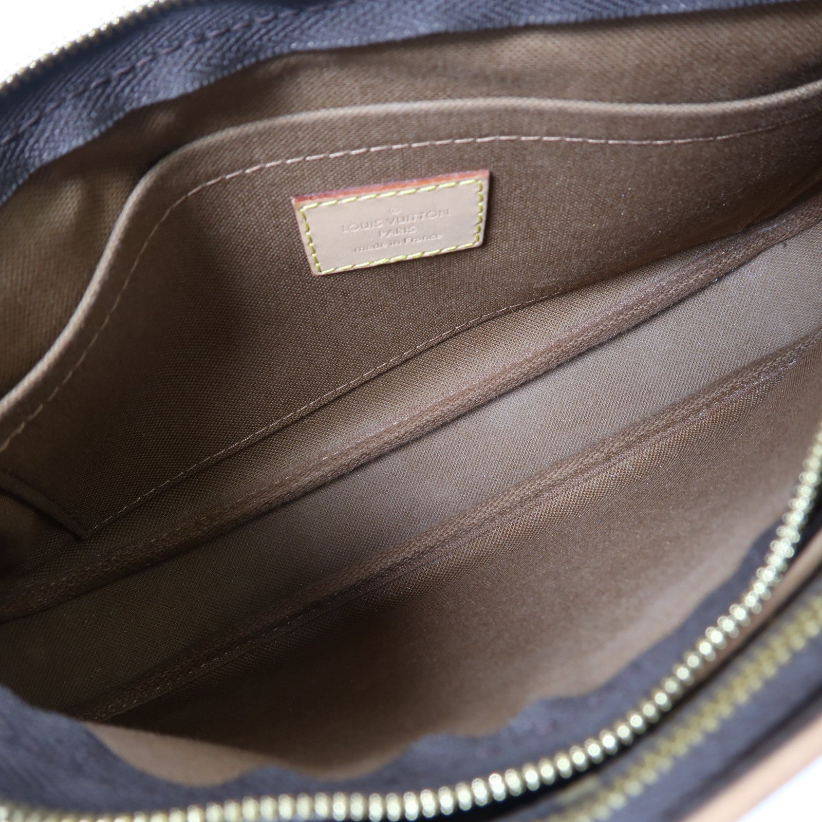 LOUIS VUITTON Monogram Multi Pochette Accessoires金扣手挽肩背兩用袋啡色