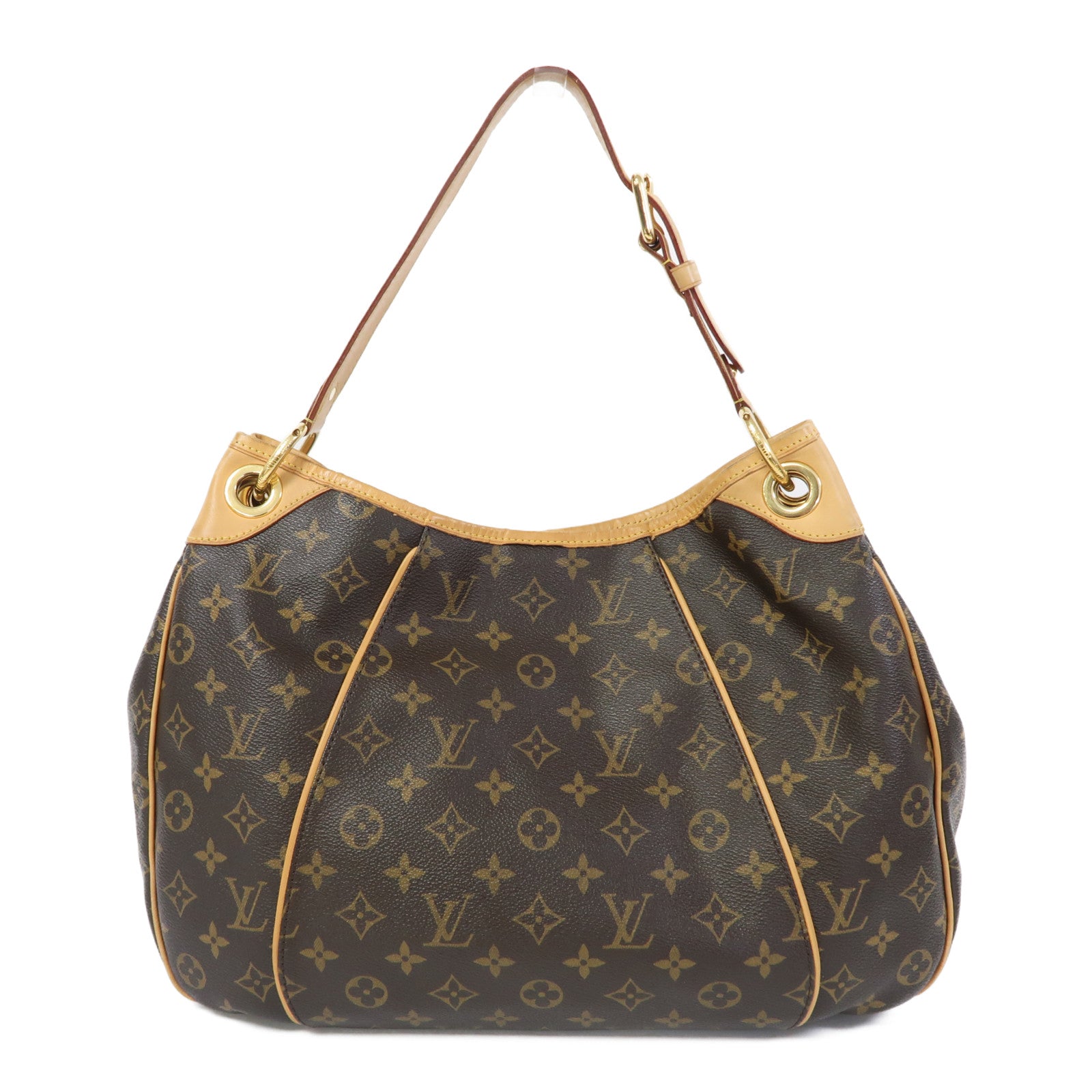 LOUIS VUITTON 【激減優惠】Monogram Galliera PM金扣肩背袋啡色