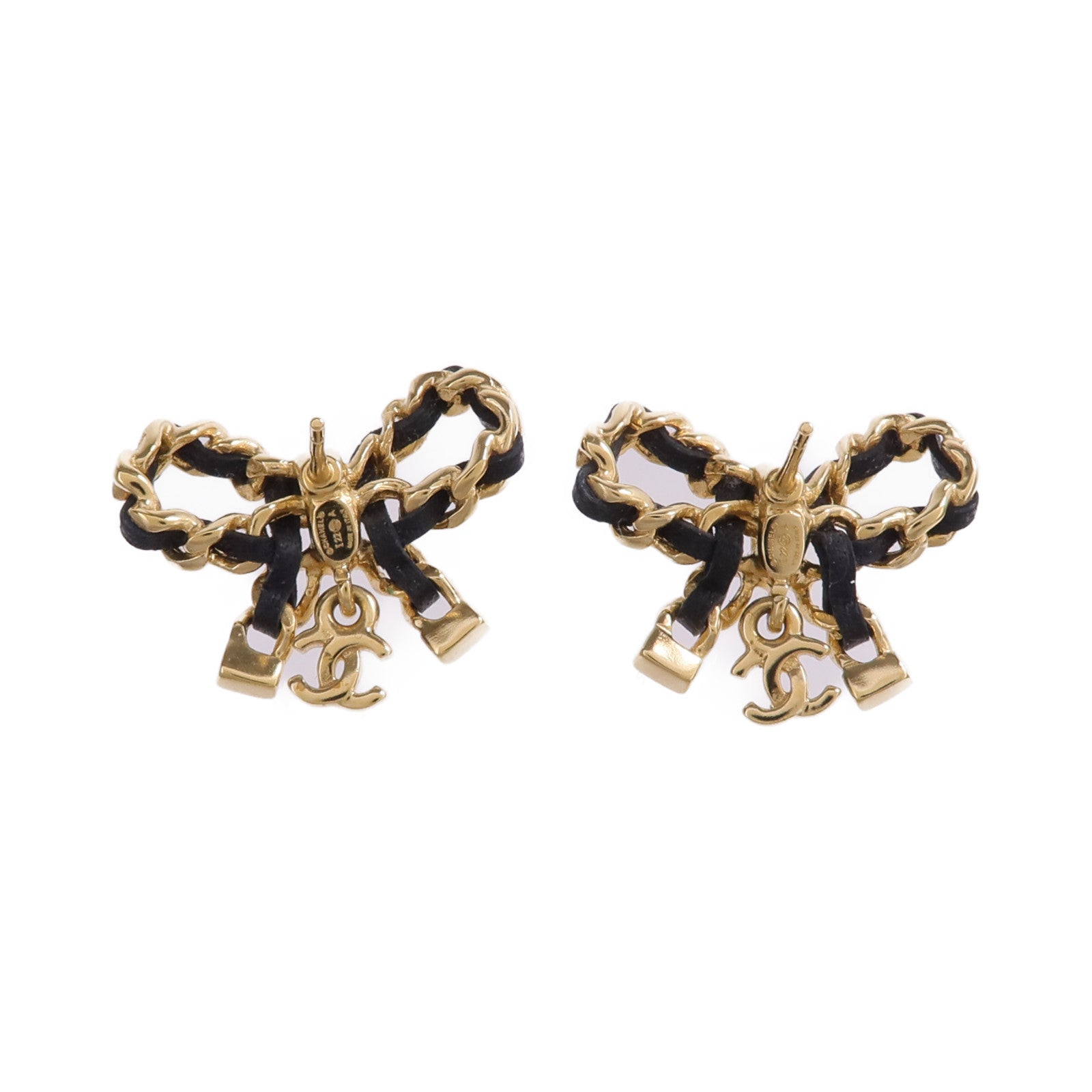 CHANEL 金屬/皮革Earrings耳環