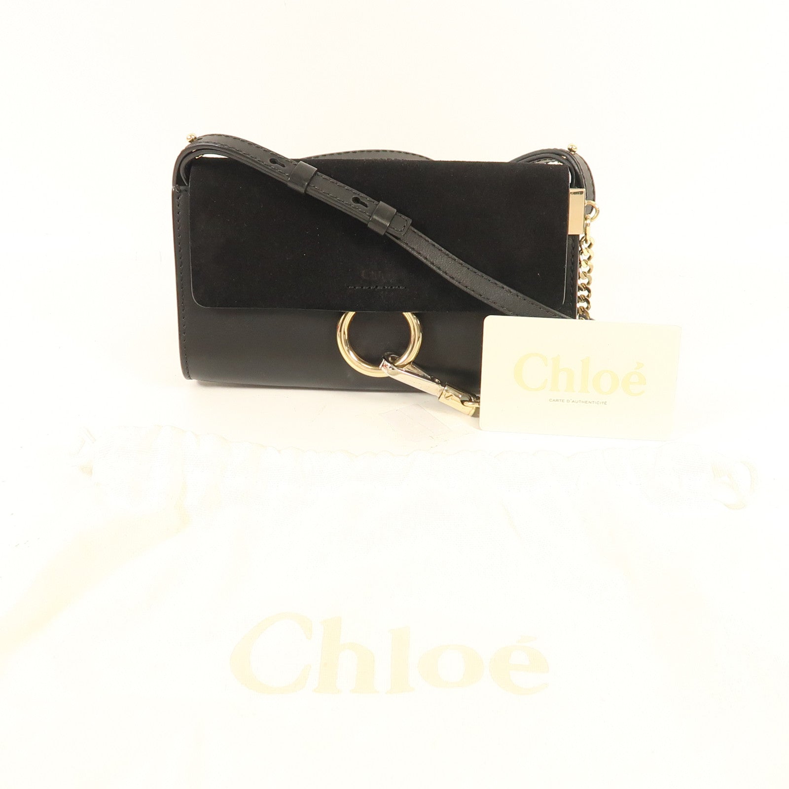 Chloe 牛皮皮革/麂皮皮革Shoulder Bag肩背袋