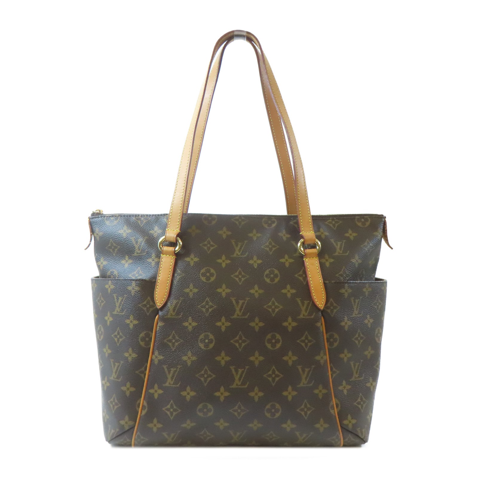 LOUIS VUITTON Monogram Totally MM金扣肩背袋啡色