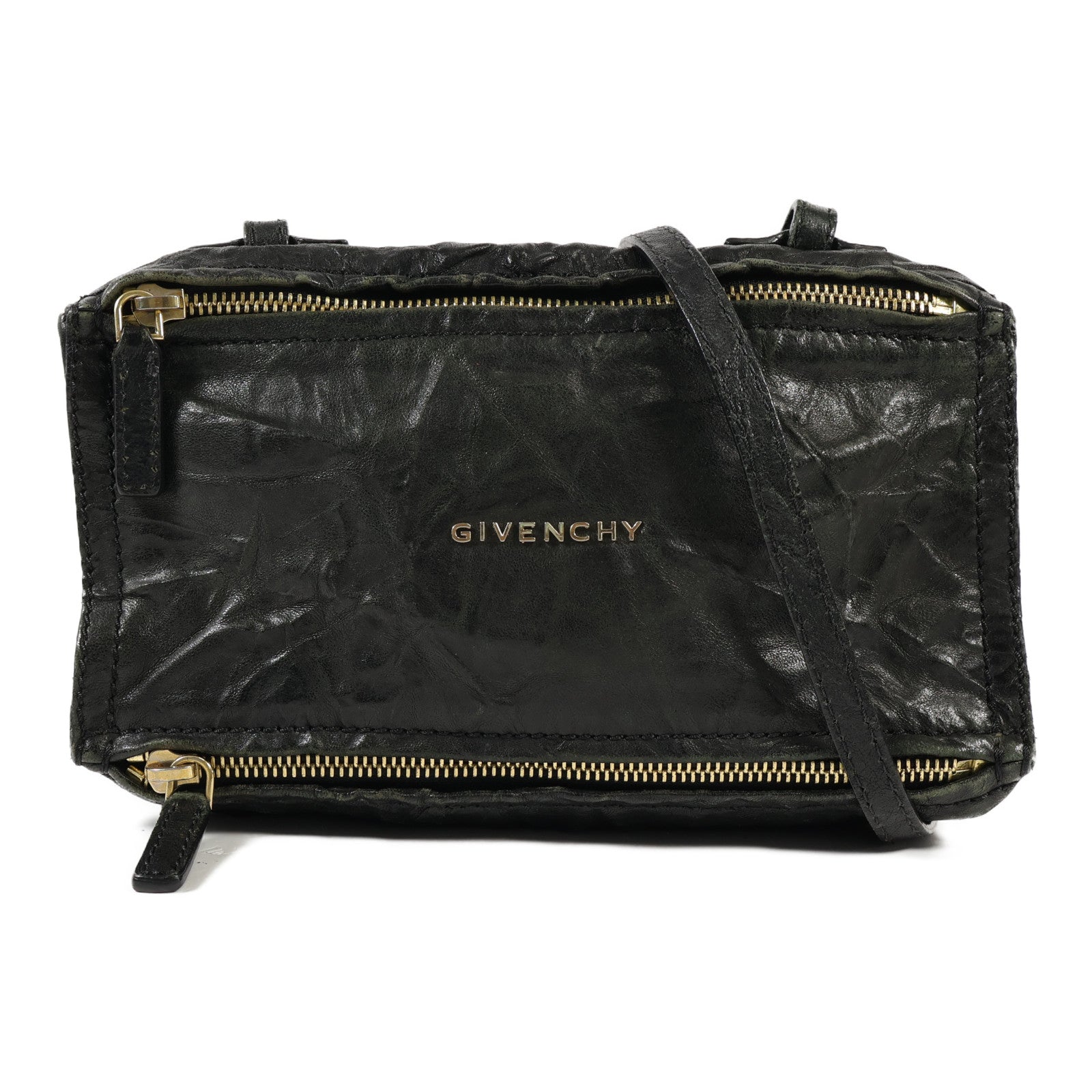 GIVENCHY 牛皮皮革Pandora Small金扣肩背袋