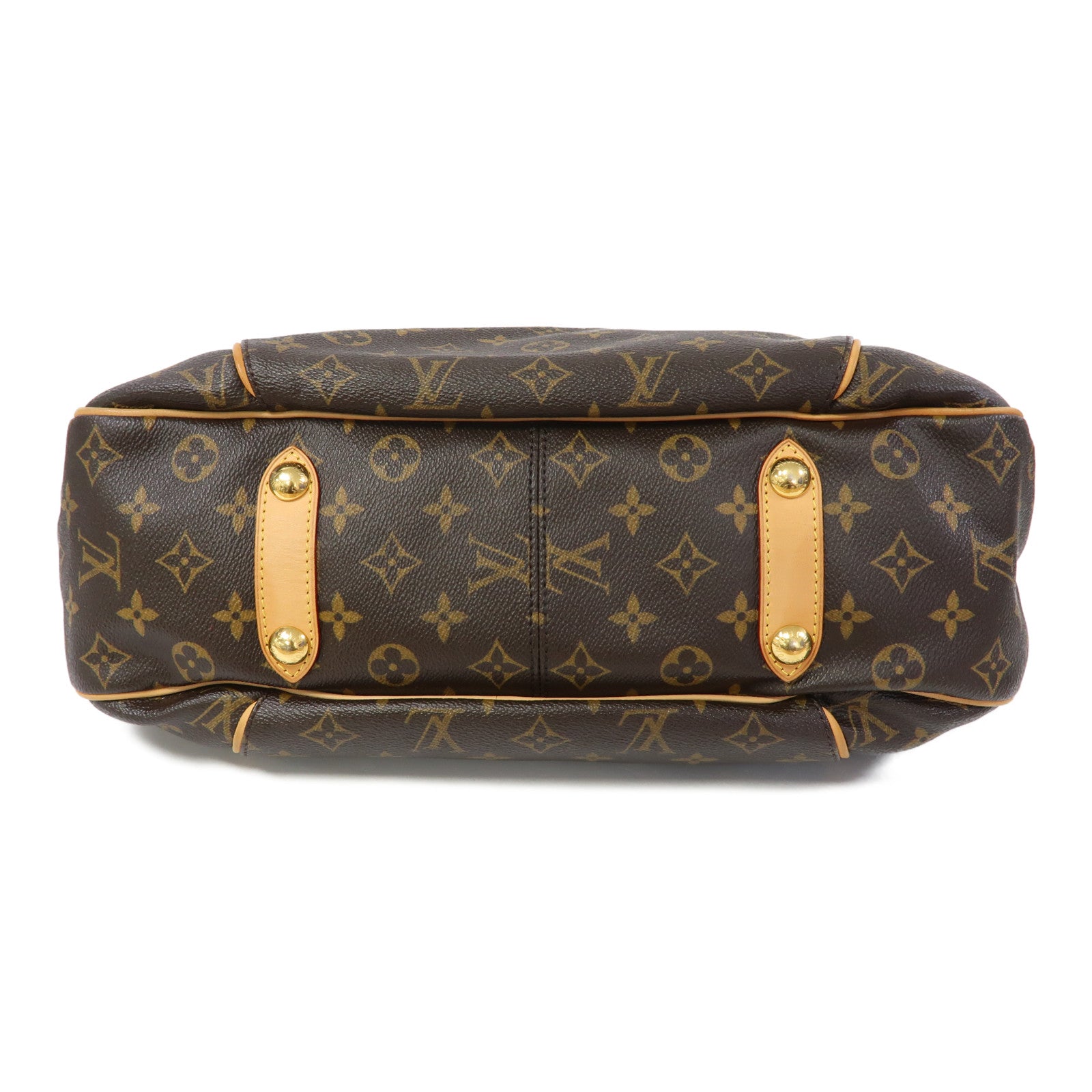 LOUIS VUITTON 【激減優惠】Monogram Galliera PM金扣肩背袋啡色
