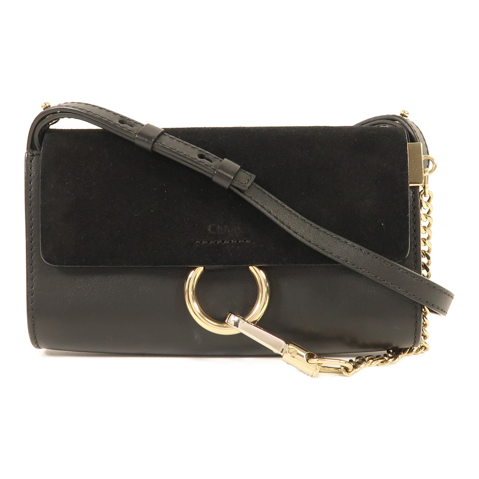 Chloe 牛皮皮革/麂皮皮革Shoulder Bag肩背袋