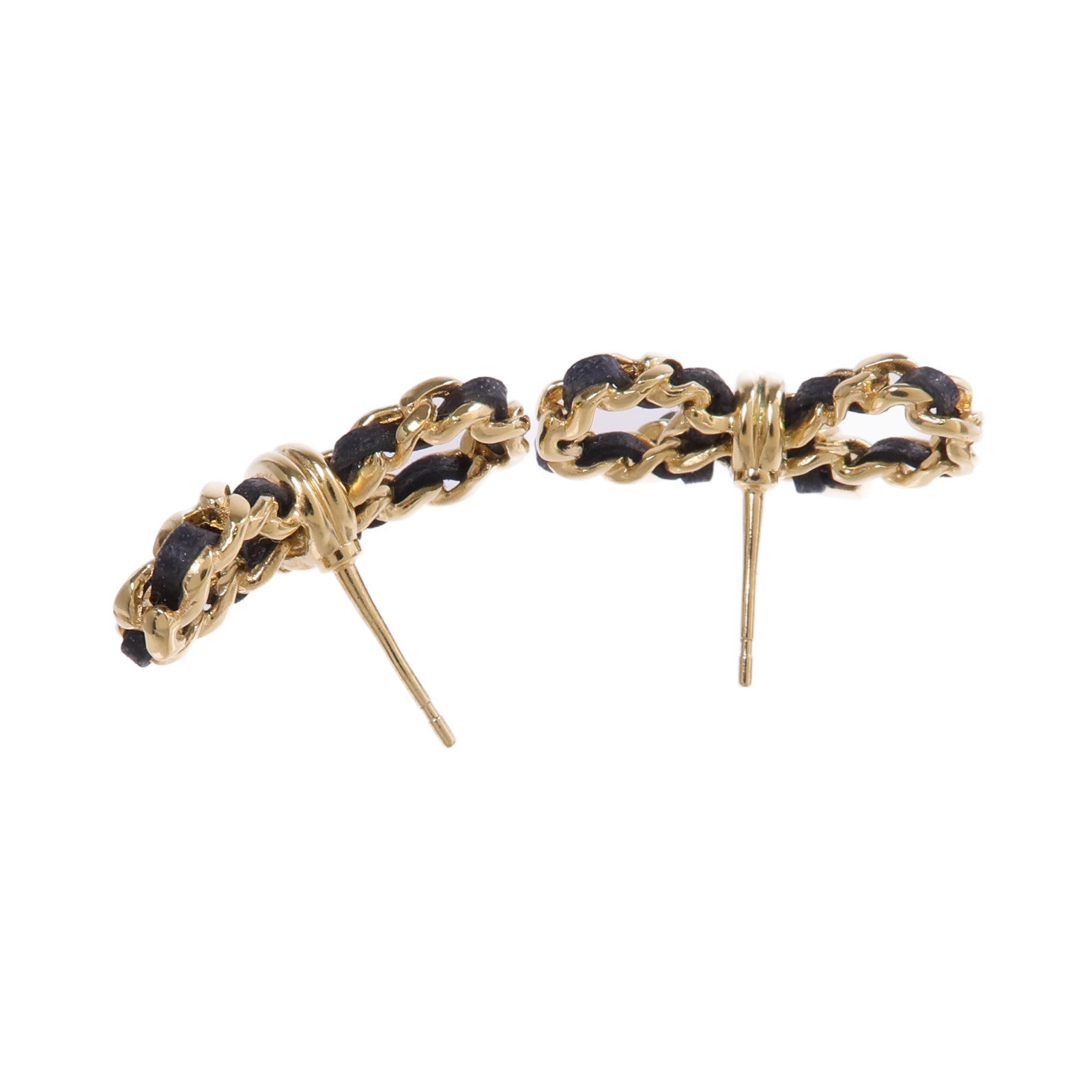CHANEL 金屬/皮革Earrings耳環