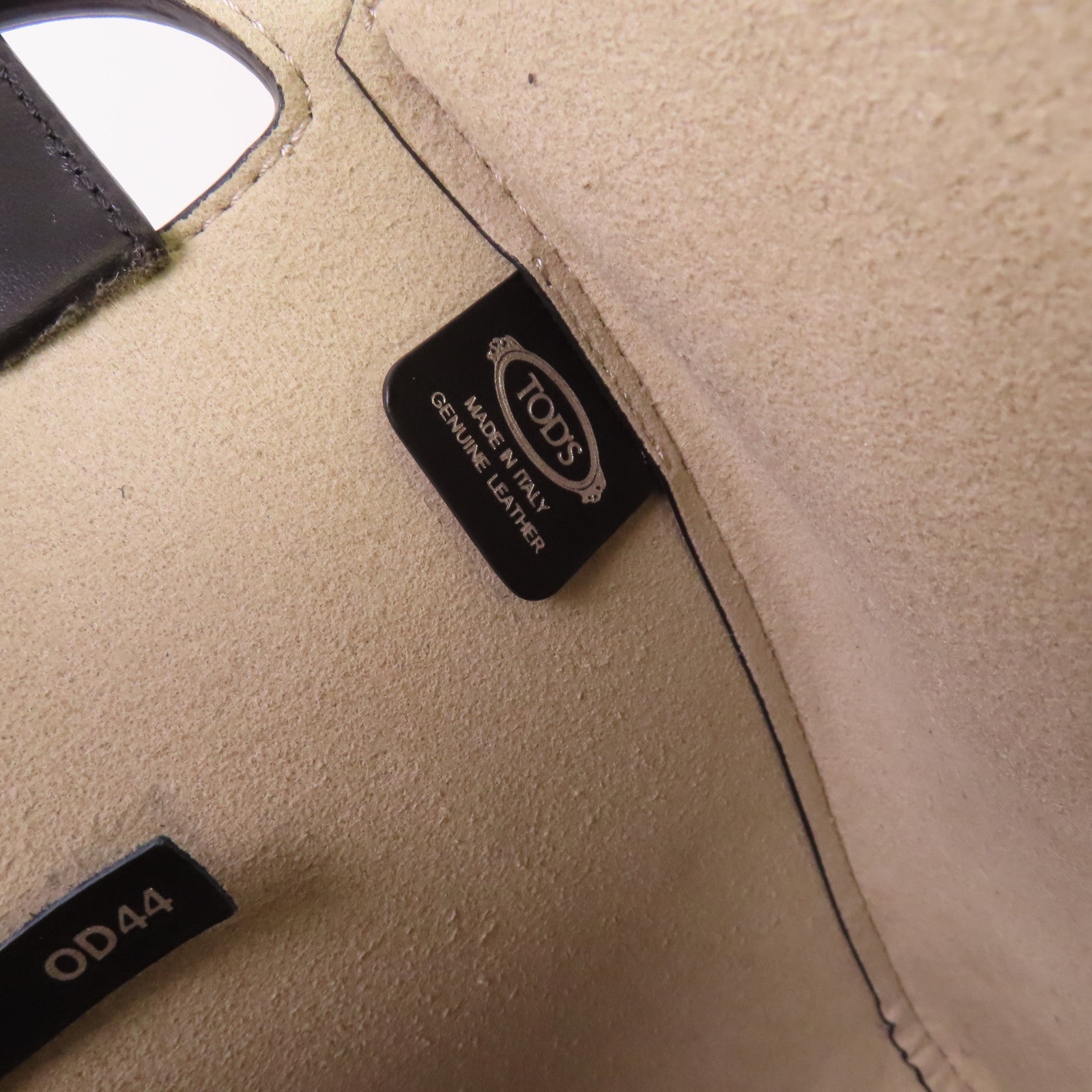 TOD'S 【激減優惠】牛皮皮革2Way Shoulder Bag銀扣手挽肩背兩用袋黑色