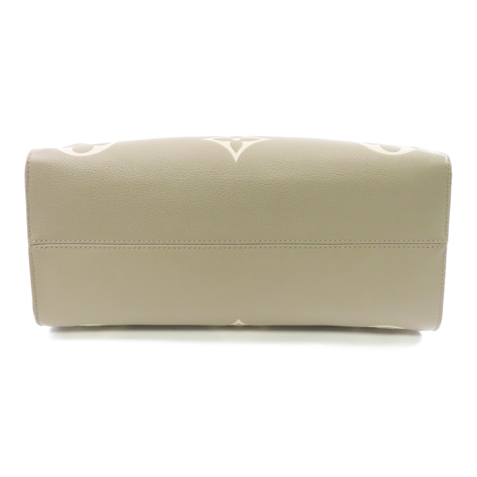 LOUIS VUITTON Monogram Empreinte OnTheGo金扣手挽肩背兩用袋米色