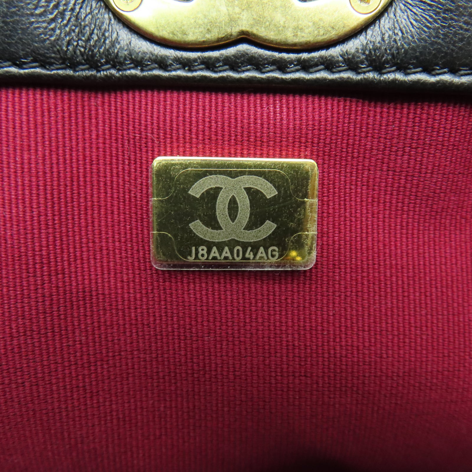 CHANEL 【激減優惠】菱格羊皮皮革Shoulder Bag金扣肩背袋黑色