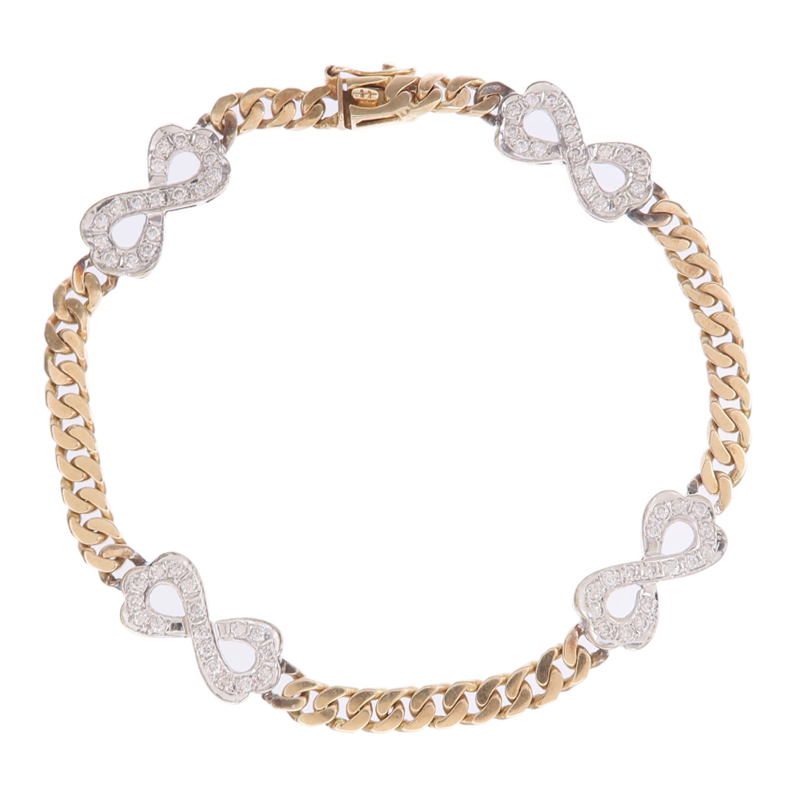 JEWELRY 【激減優惠】18K黃金/白金Diamond Bracelet鑽石手鏈