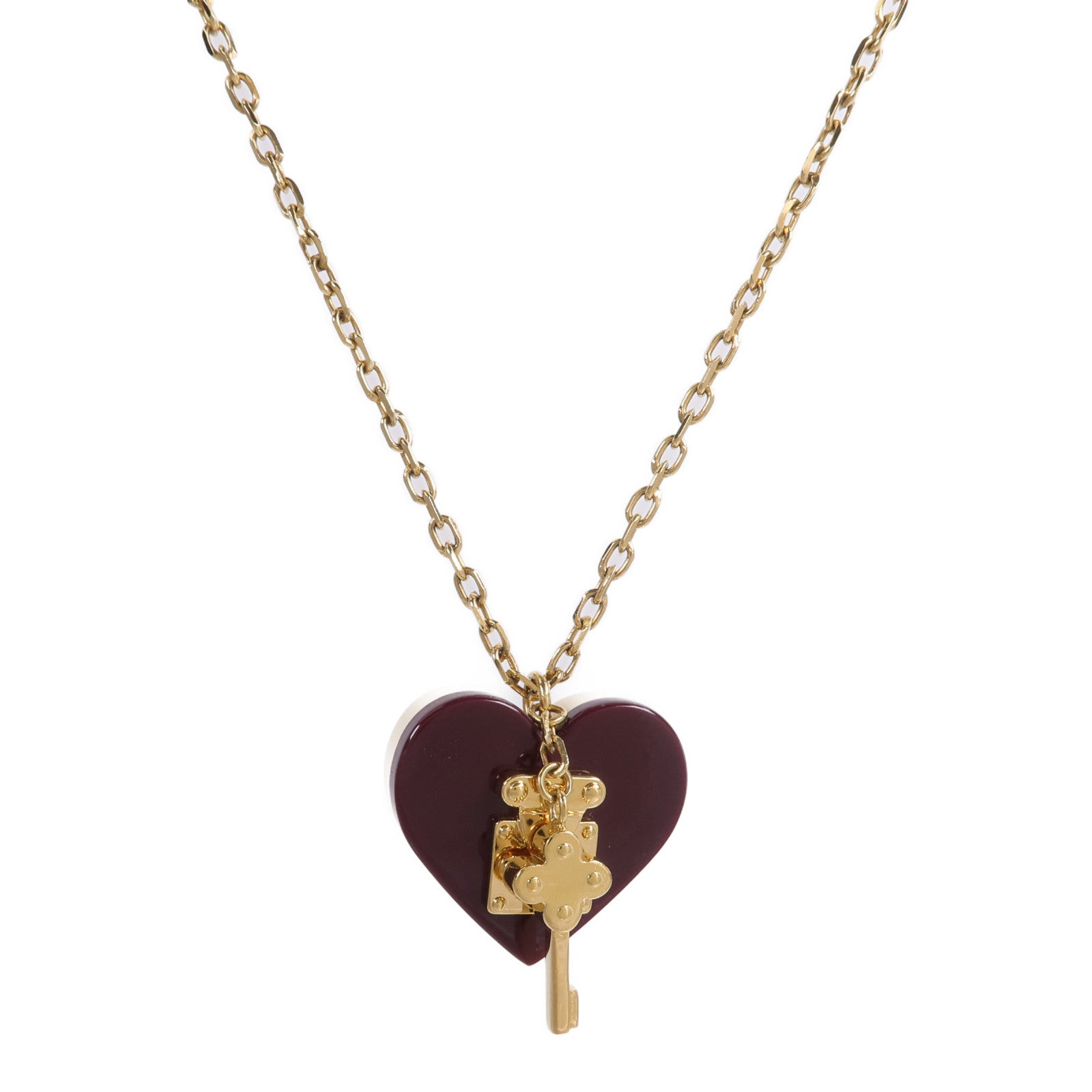 LOUIS VUITTON 金屬Lock Me Heart項鍊