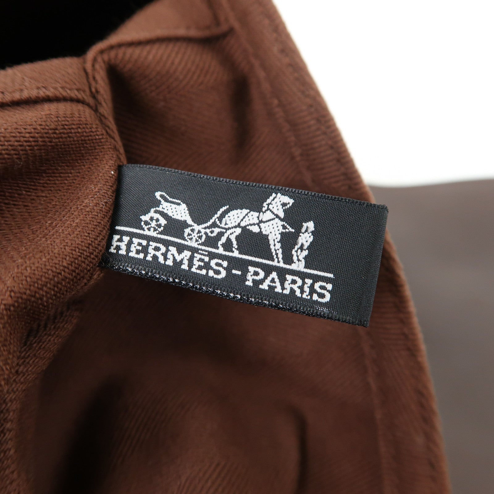 HERMES 【激減優惠】帆布Valparaiso MM銀扣手挽袋啡色