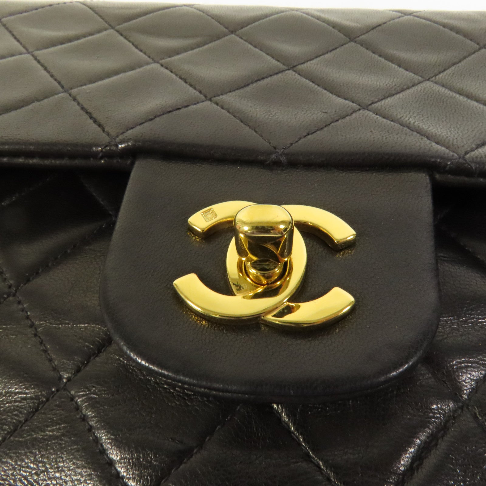 CHANEL 羊皮皮革Vintage Classic 25金扣鏈帶肩背袋