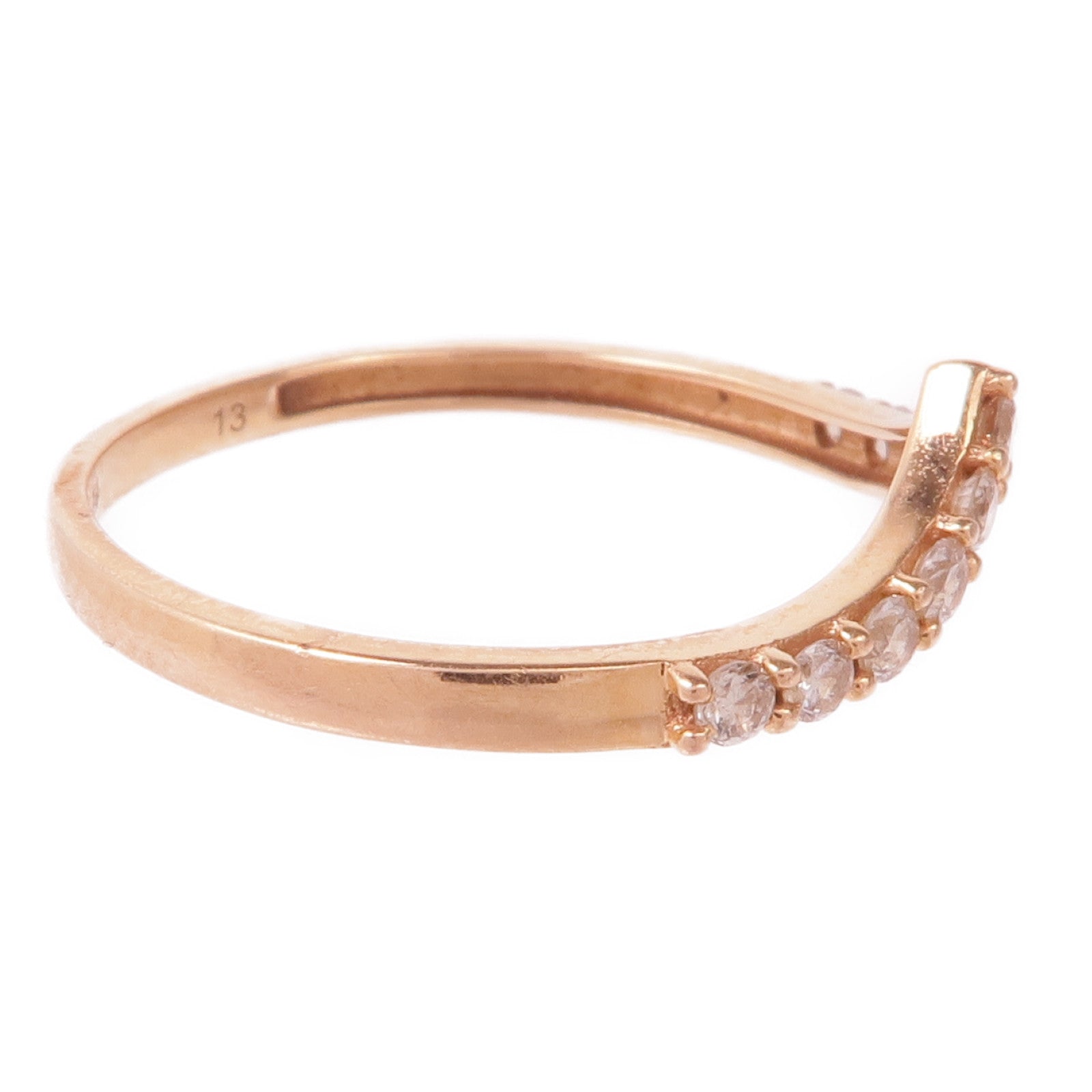 JEWELRY 18K玫瑰金Diamond Ring鑽石戒指US#6