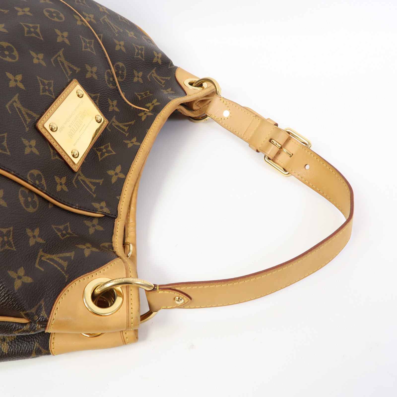LOUIS VUITTON 【激減優惠】Monogram Galliera PM金扣肩背袋啡色