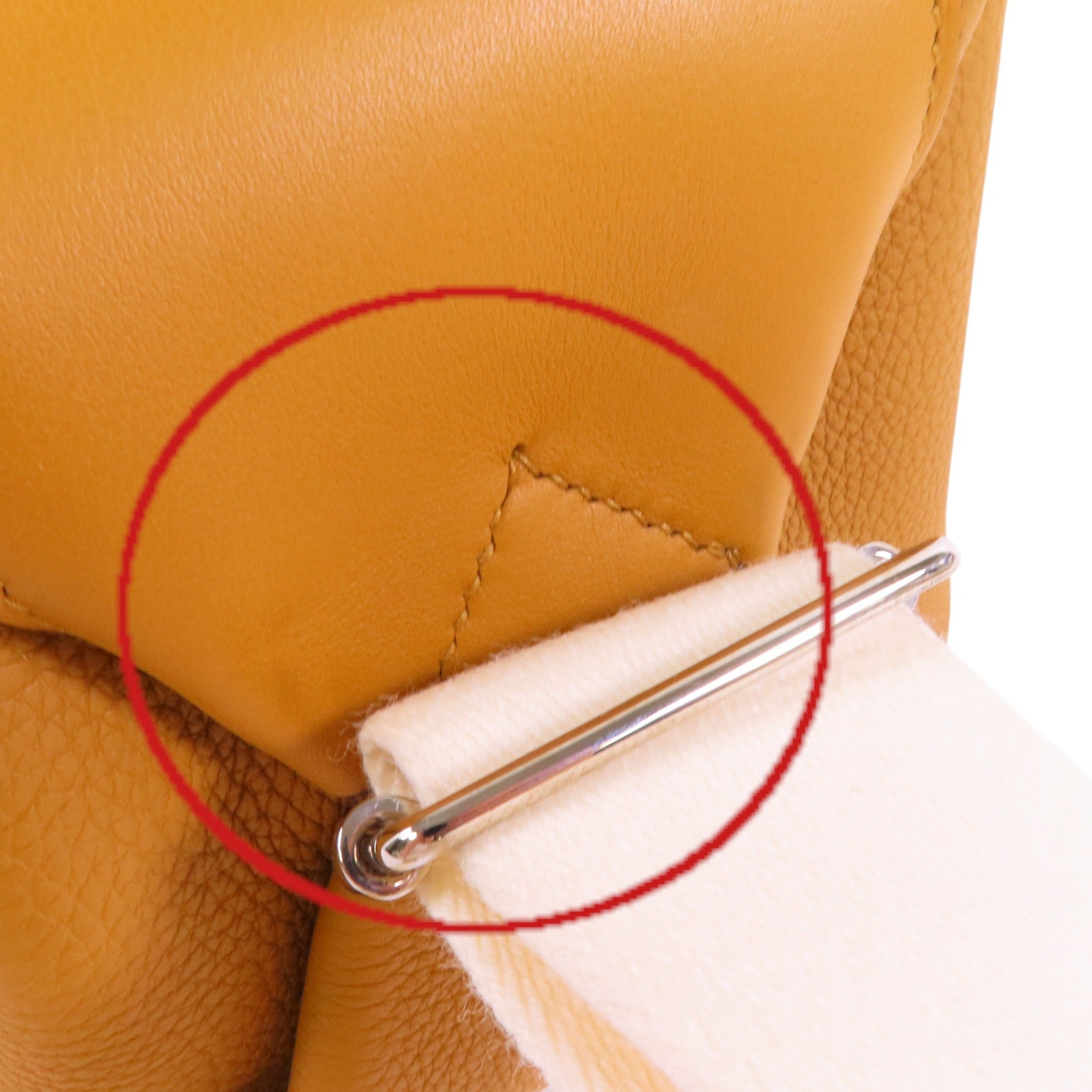 HERMES Togo皮革Emile 30銀扣肩背袋