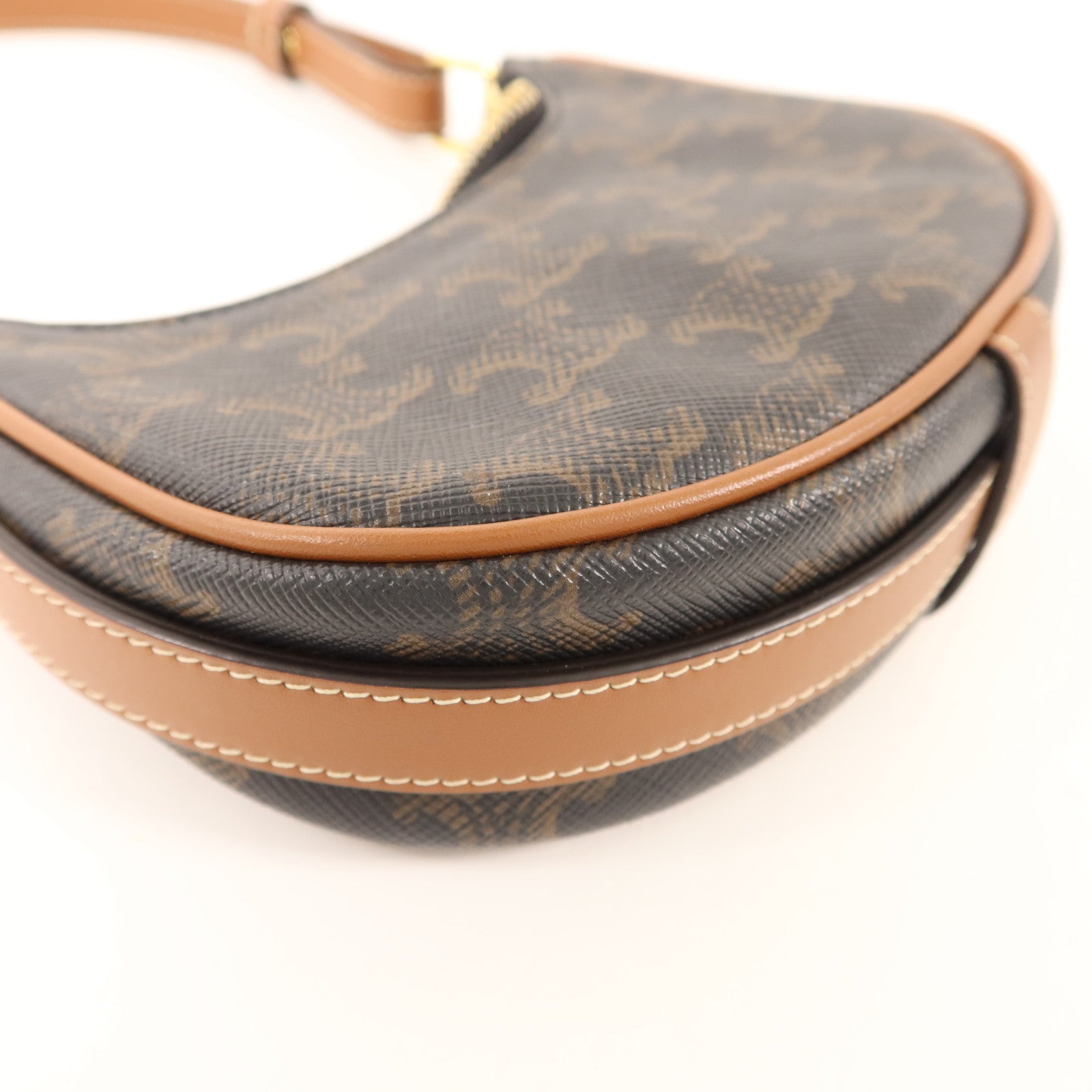 CELINE 塗層帆布Ava Mini金扣手挽袋