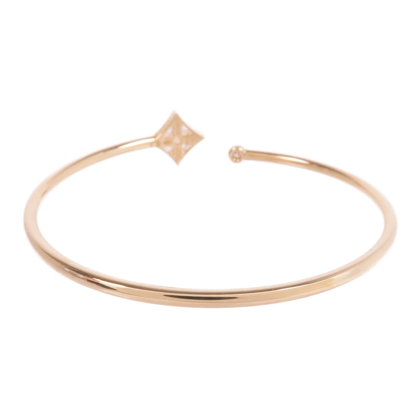 LOUIS VUITTON 18K黃金Idylle Blossom Twist Bracelet鑽石手鐲