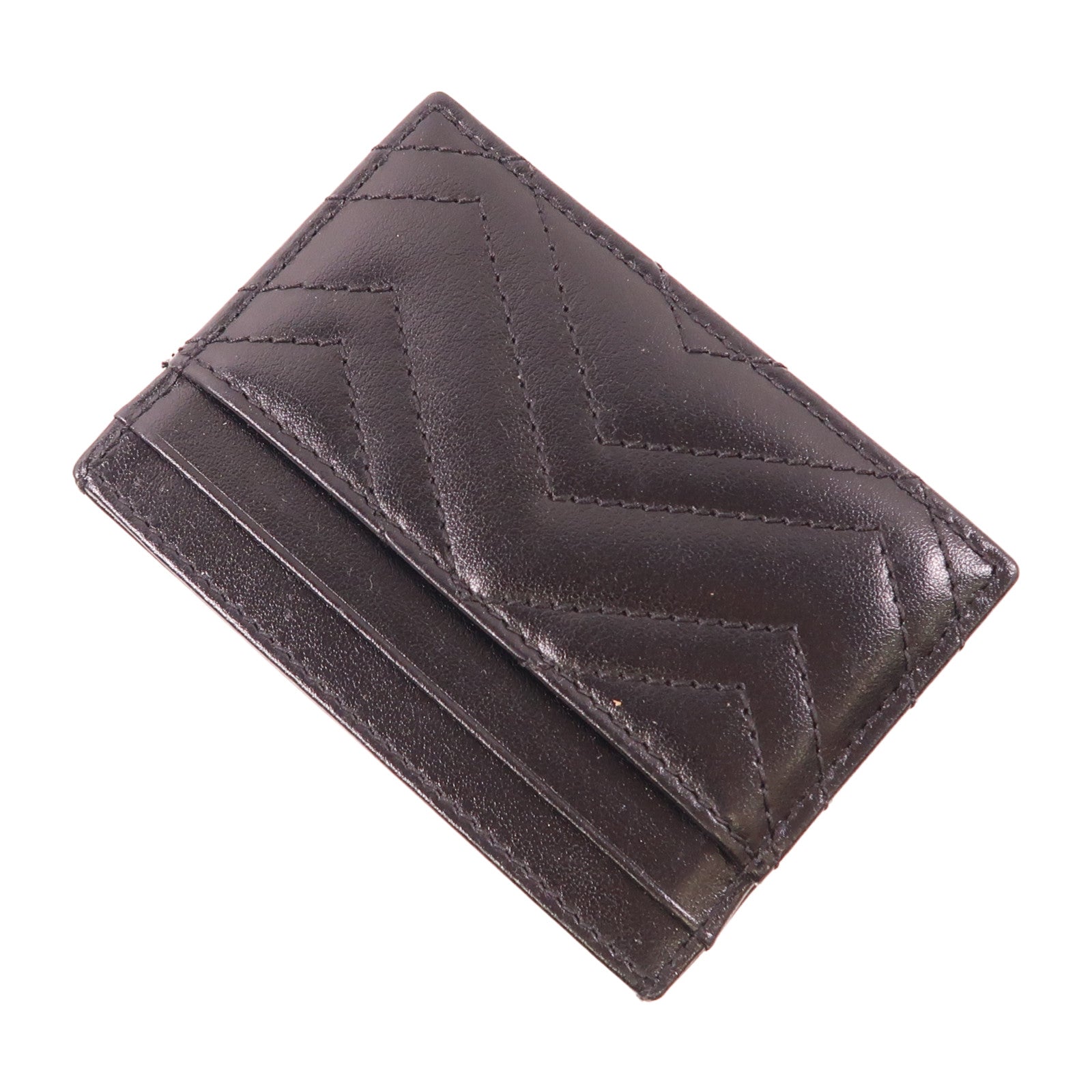 GUCCI 牛皮皮革GG Marmont金扣卡片套