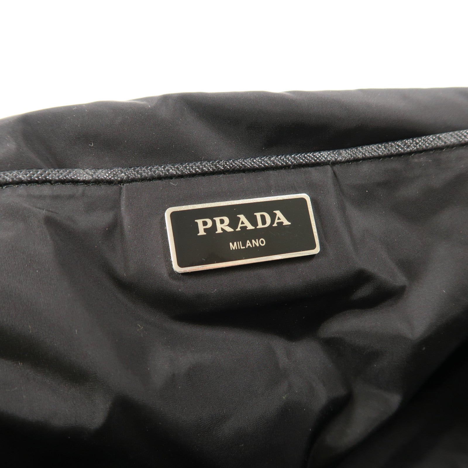 PRADA 尼龍2 Way Shoulder銀扣手挽肩背兩用袋