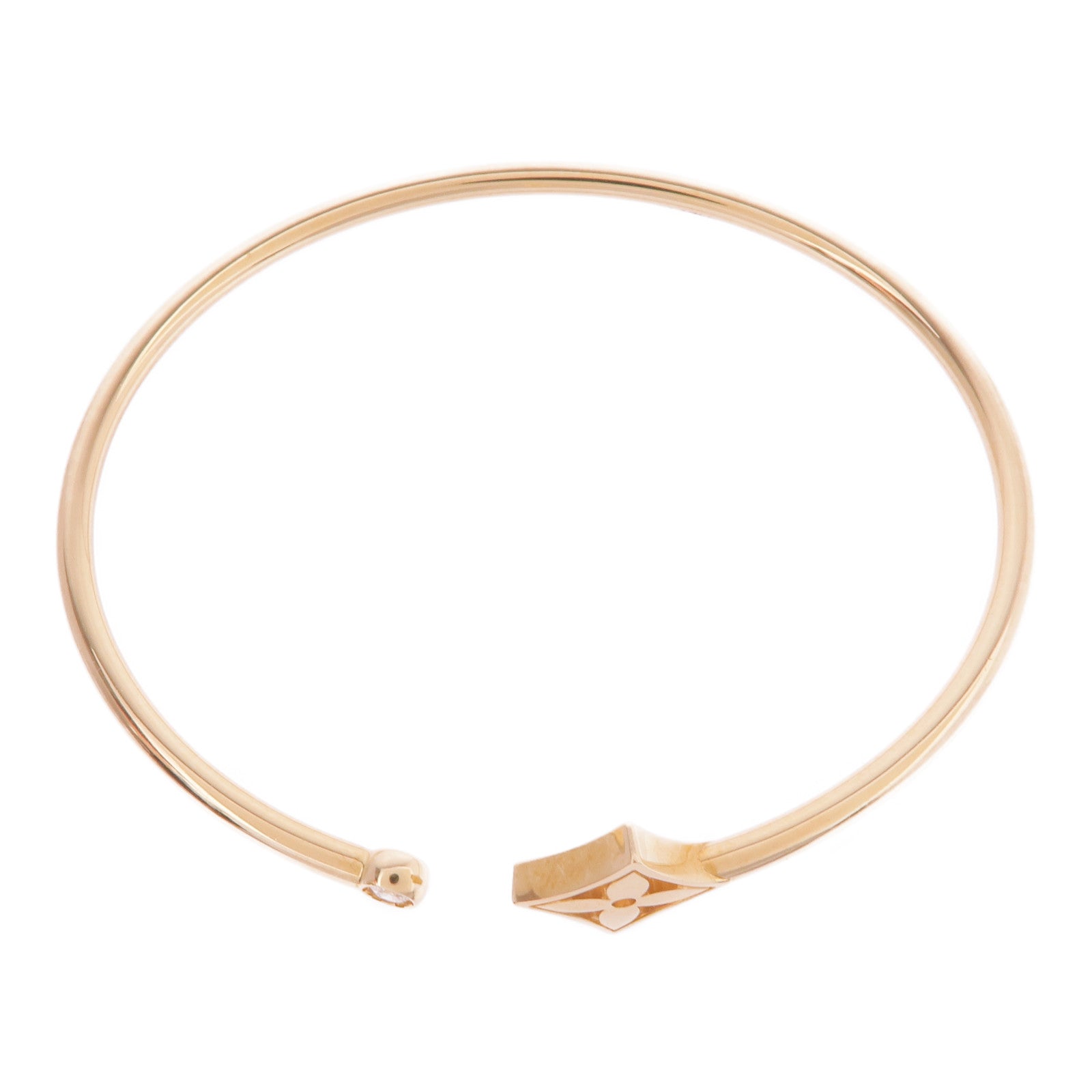 LOUIS VUITTON 18K黃金Idylle Blossom Twist Bracelet鑽石手鐲