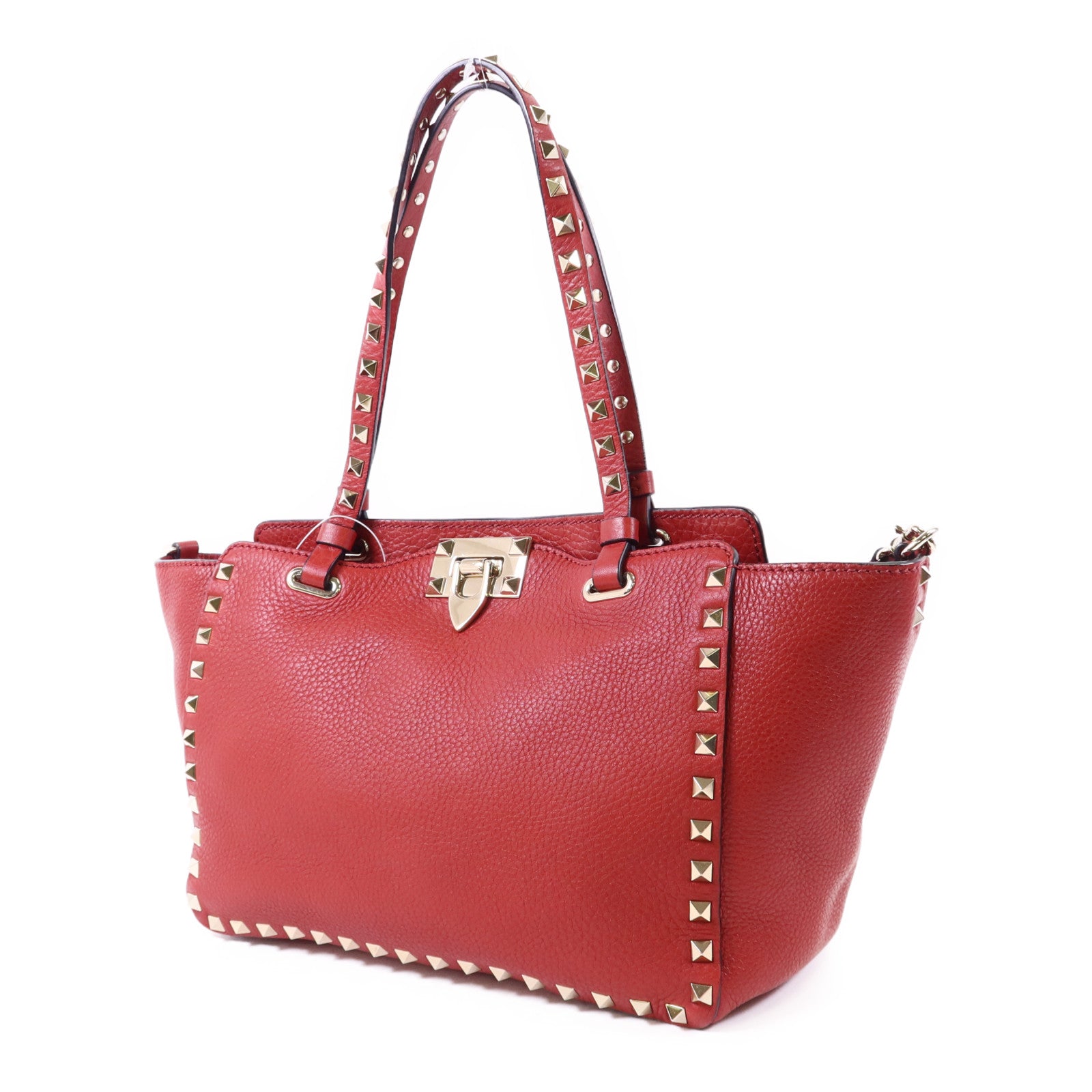 Valentino 牛皮皮革Rockstud 2 Way Shoulder Bag金扣手挽肩背兩用袋