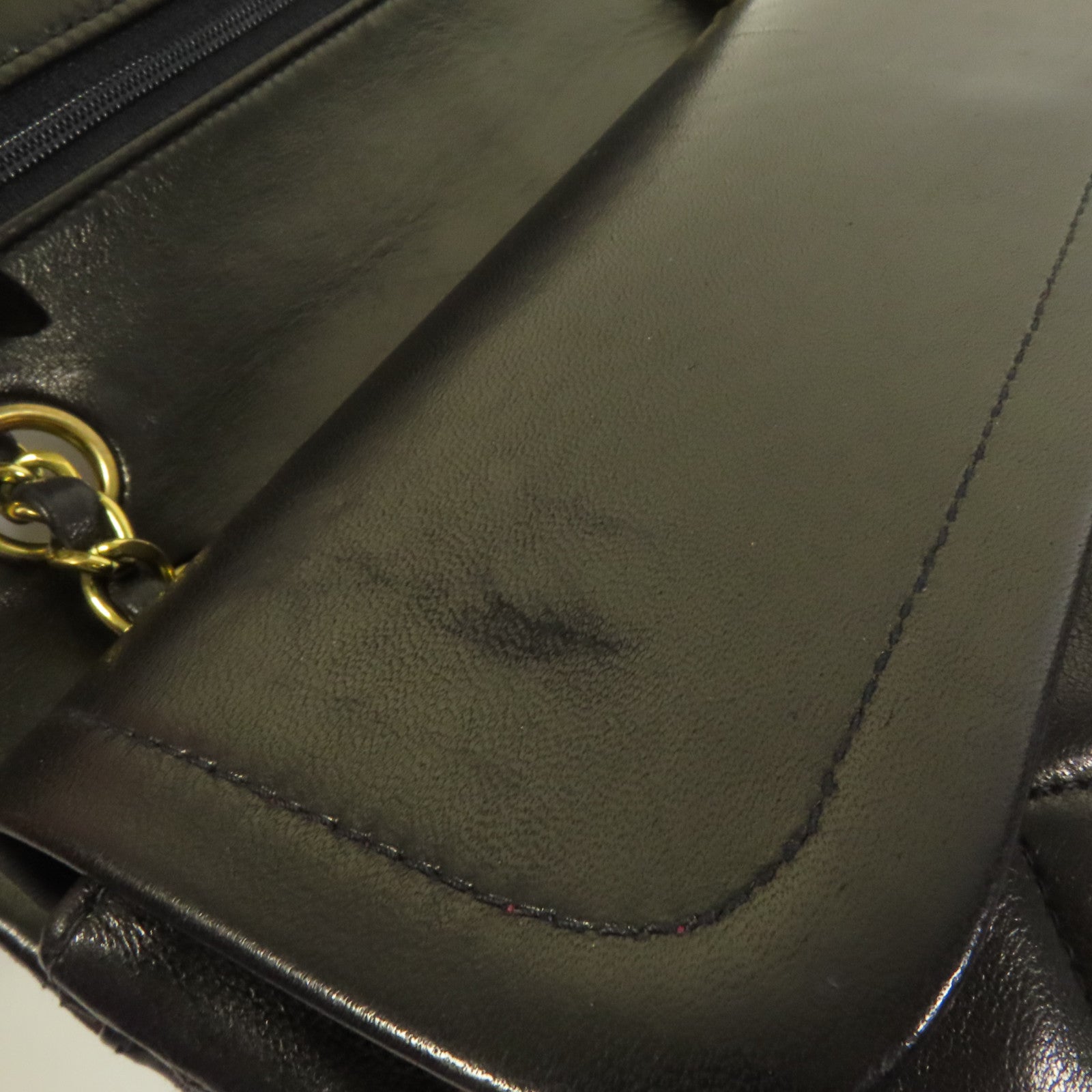 CHANEL 羊皮皮革Vintage Classic 25金扣鏈帶肩背袋