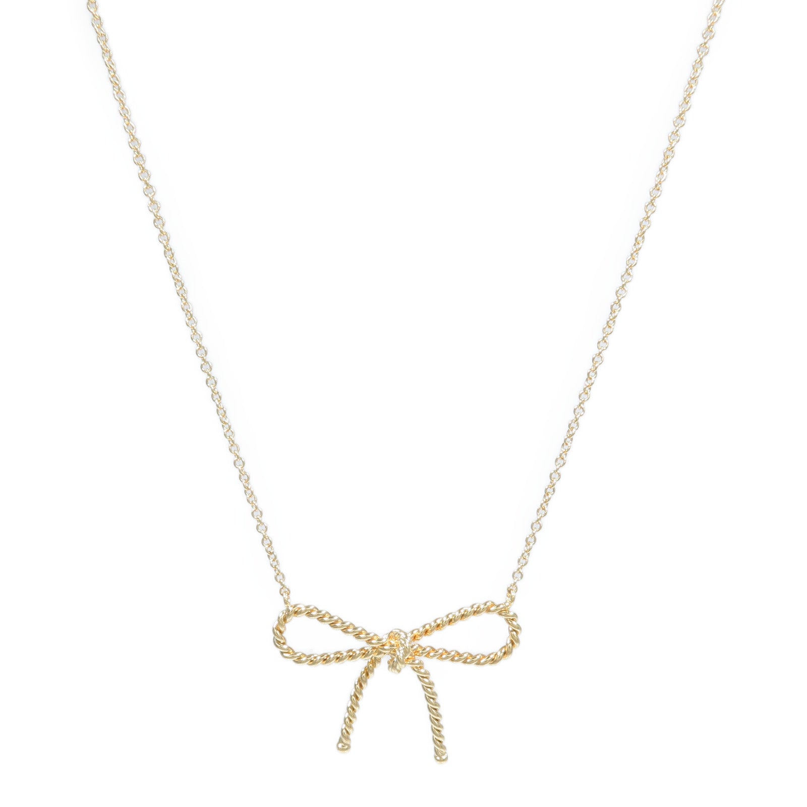 TIFFANY＆CO 18K黃金Twisted Cable Wire Necklace項鍊