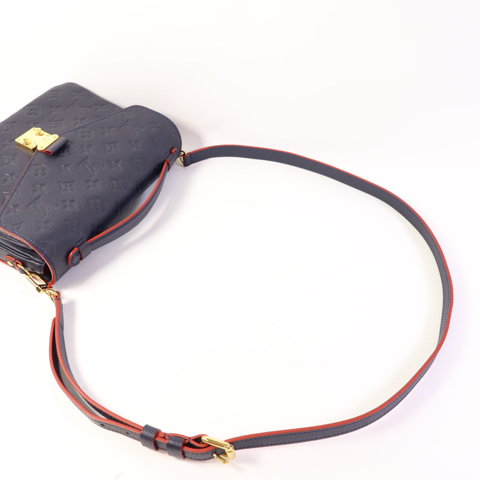LOUIS VUITTON Monogram Empreinte Pochette Metis金扣手挽肩背兩用袋
