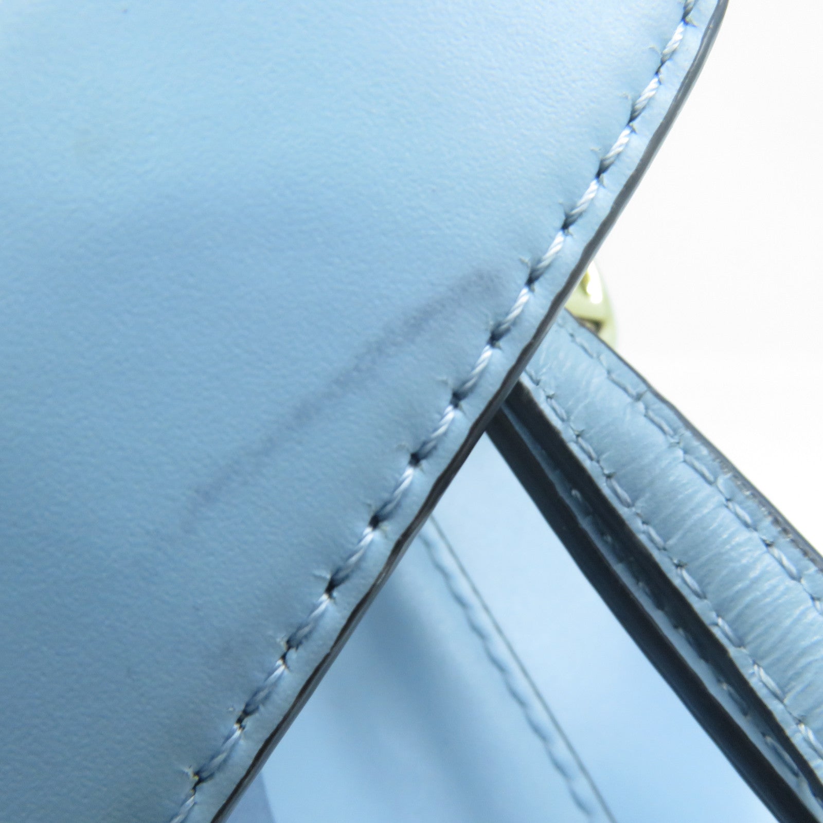 FENDI 牛皮皮革2 Way Shoulder金扣手挽肩背兩用袋淺藍色