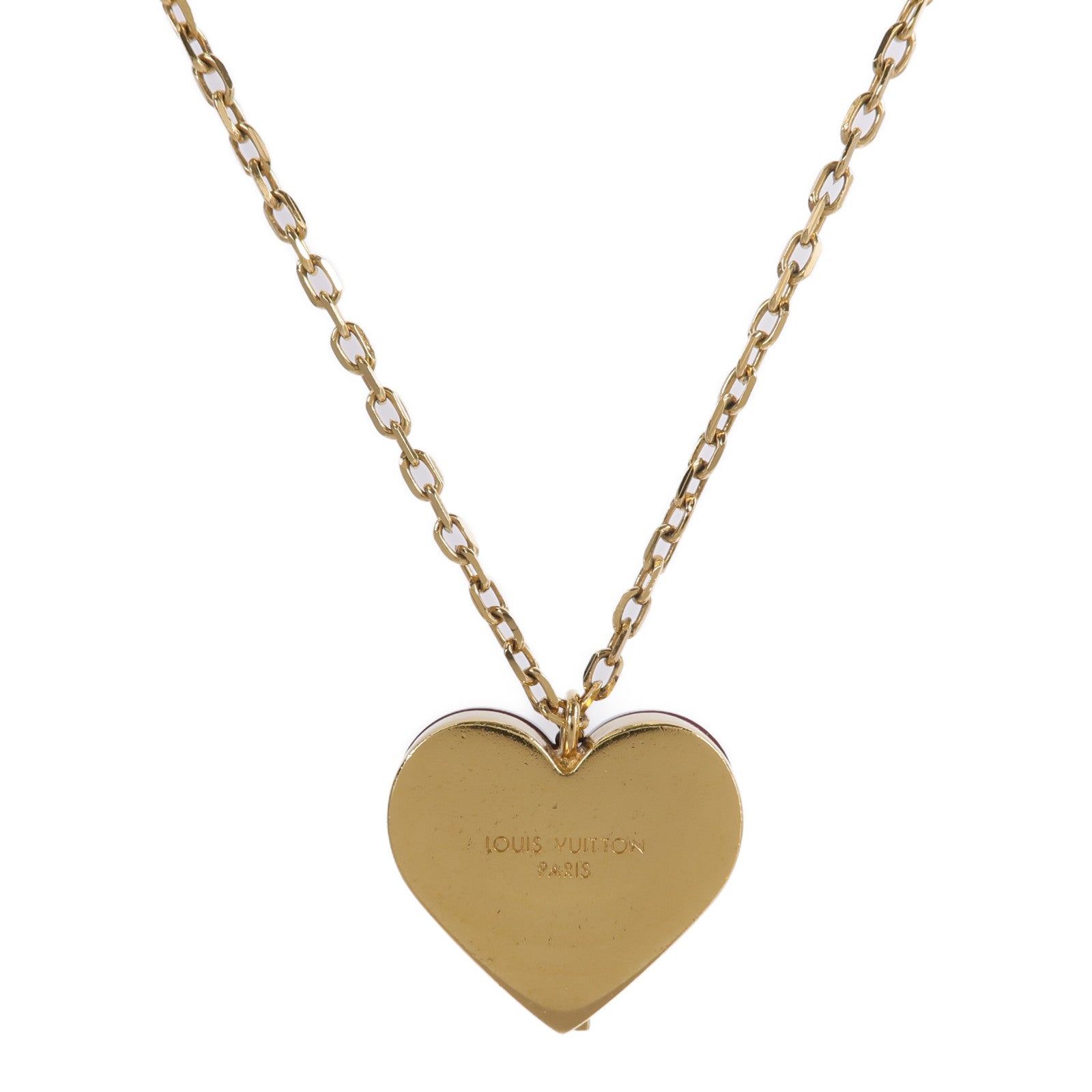 LOUIS VUITTON 金屬Lock Me Heart項鍊