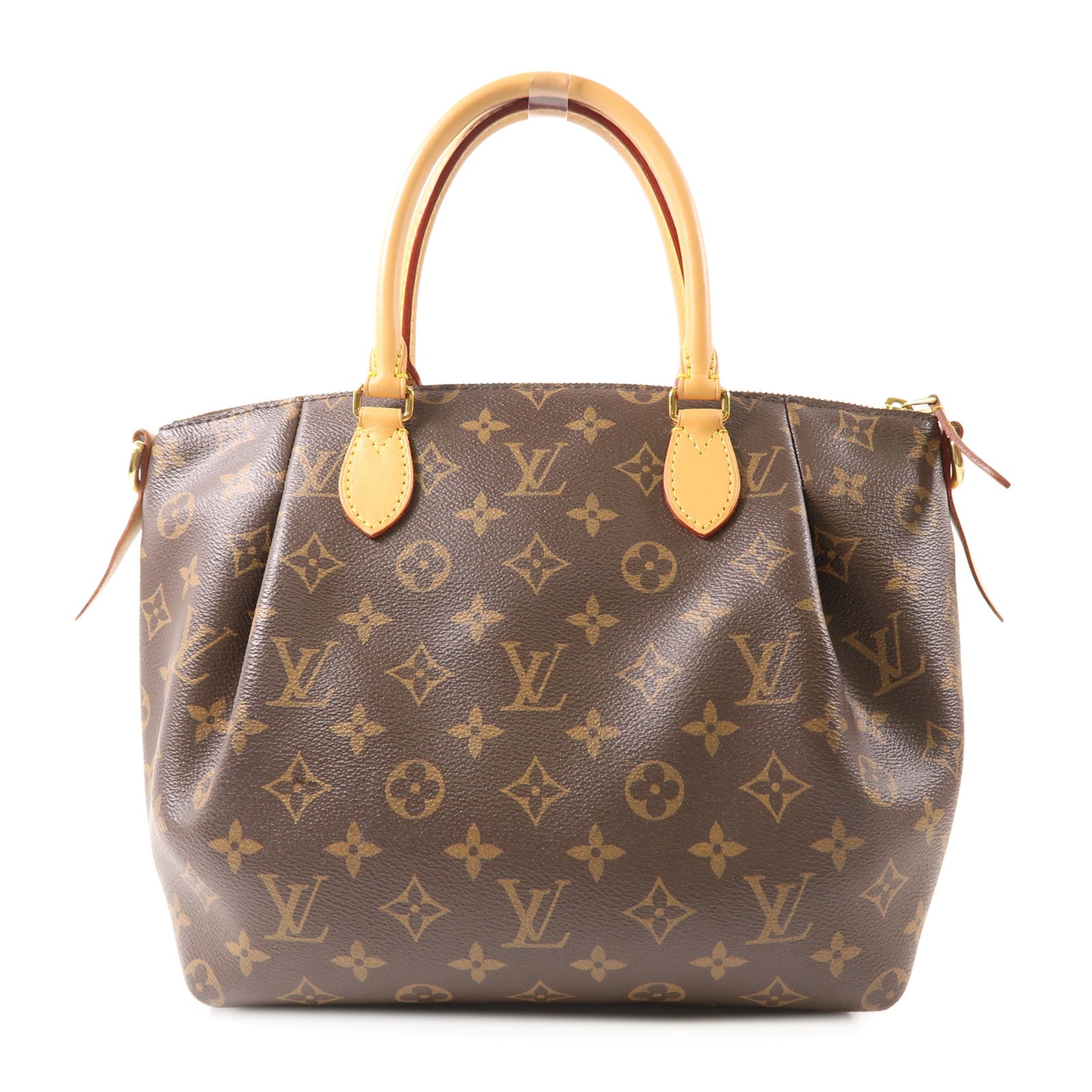LOUIS VUITTON Monogram Turenne PM金扣手挽肩背兩用袋棕色