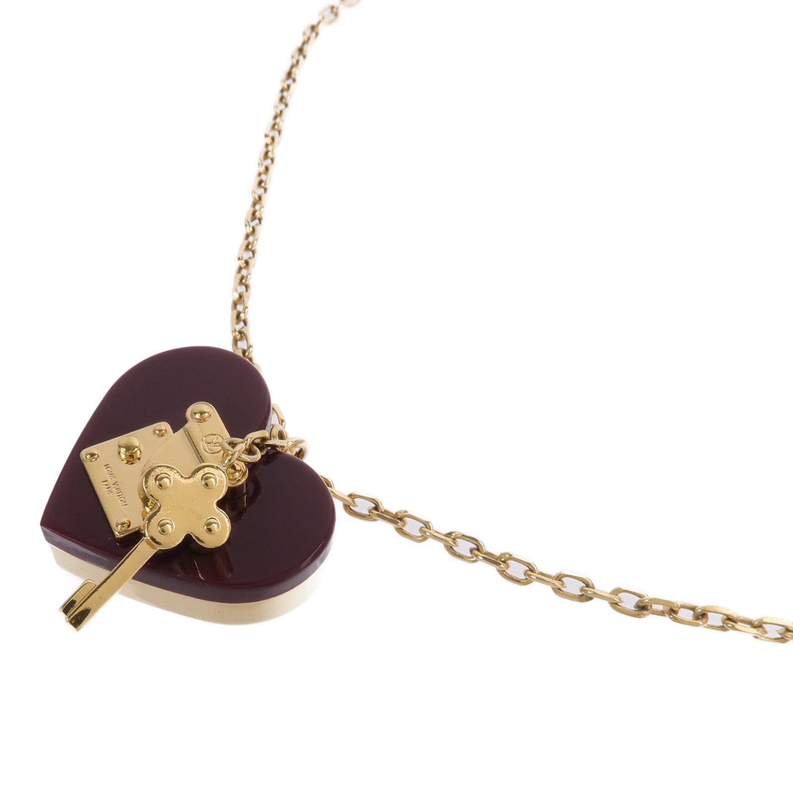 LOUIS VUITTON 金屬Lock Me Heart項鍊