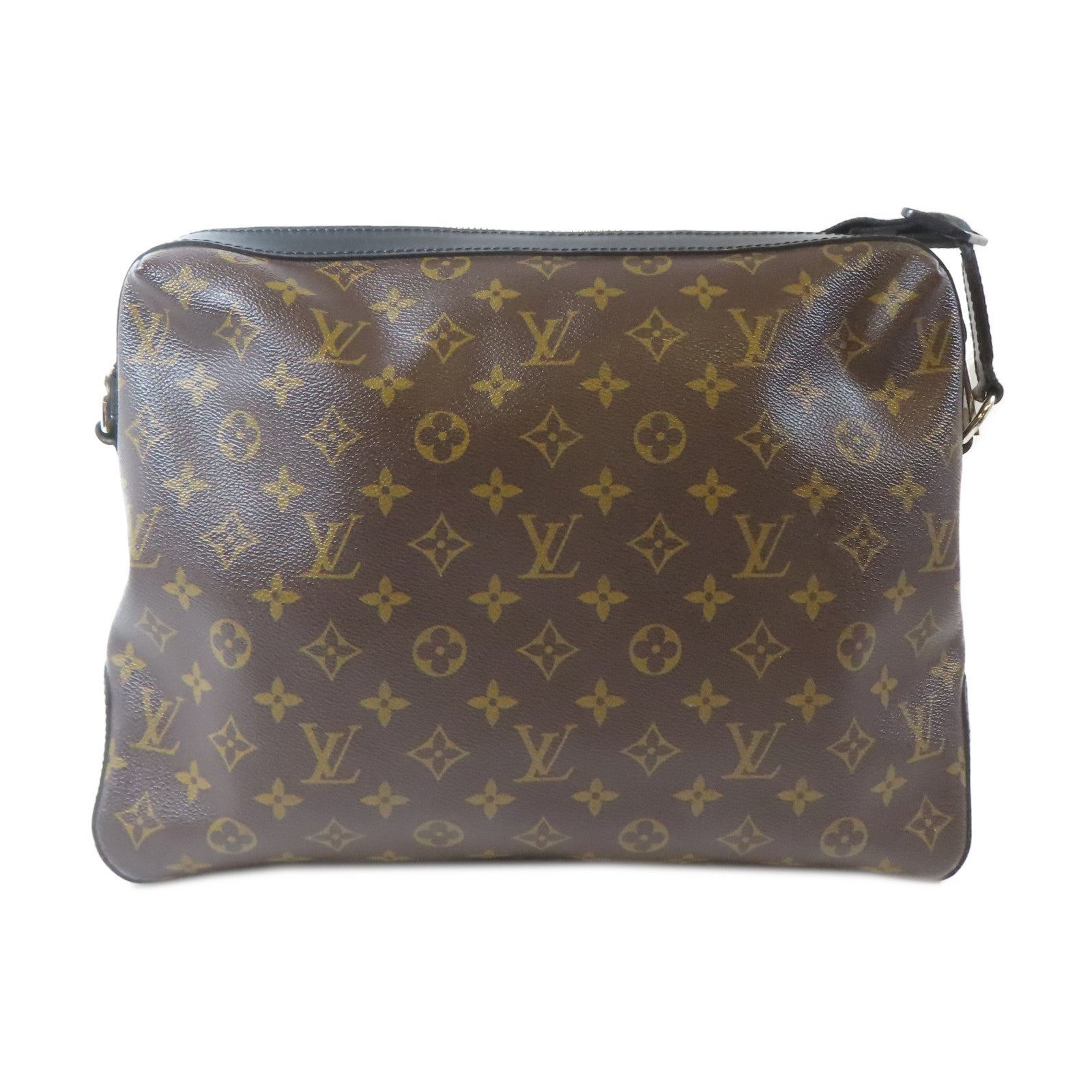 LOUIS VUITTON Monogram Macassar Torres銀扣肩背袋啡色