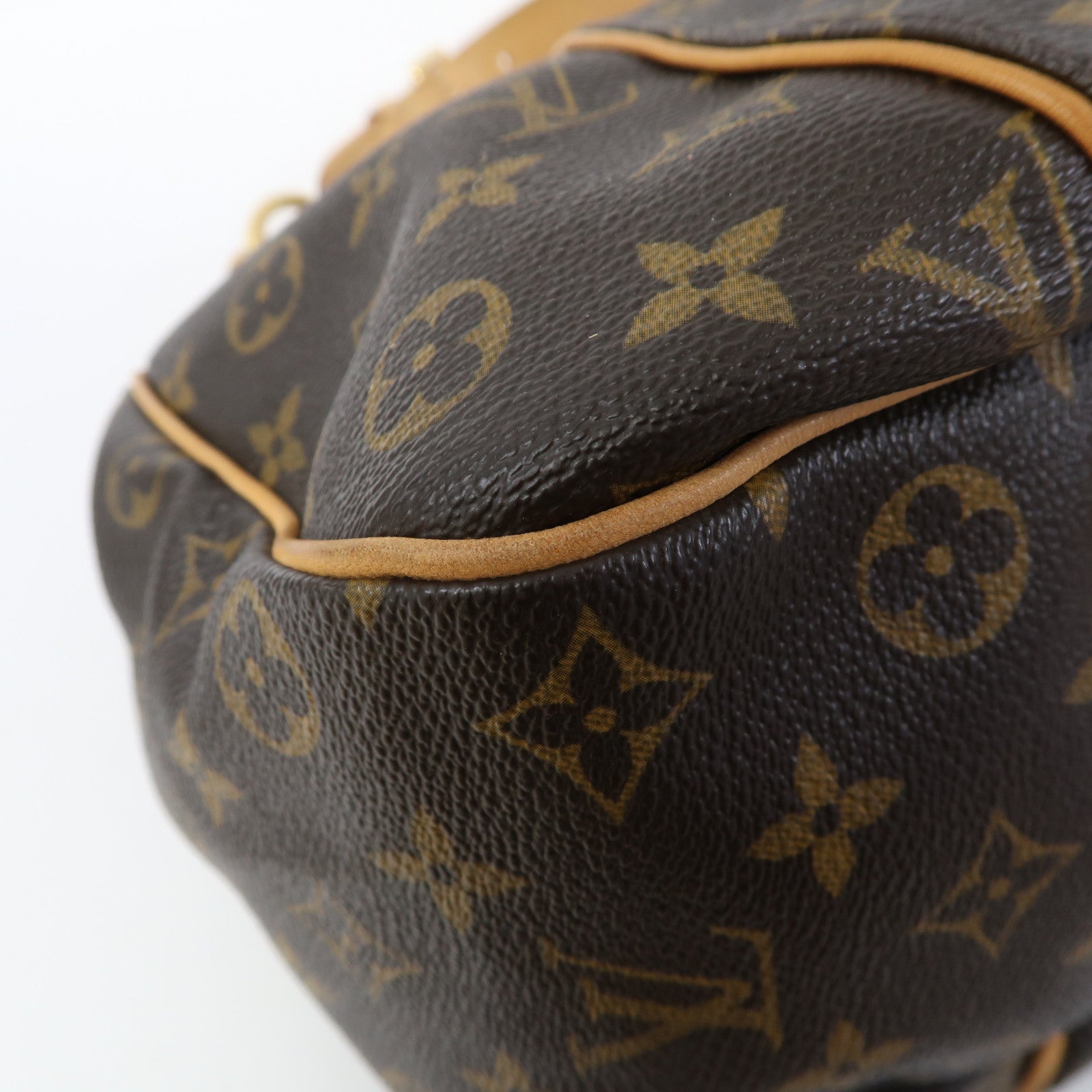 LOUIS VUITTON 【激減優惠】Monogram Galliera PM金扣肩背袋啡色