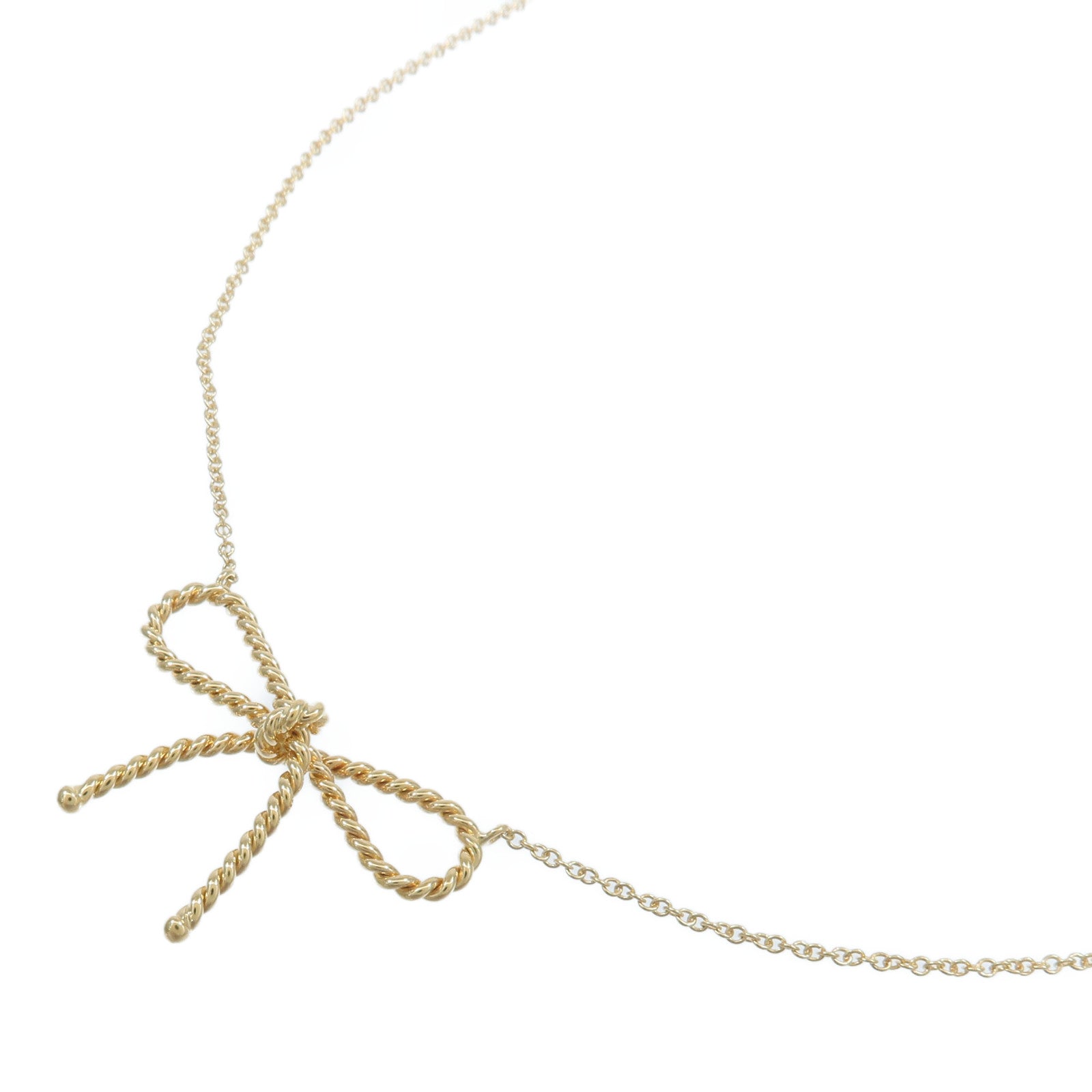 TIFFANY＆CO 18K黃金Twisted Cable Wire Necklace項鍊