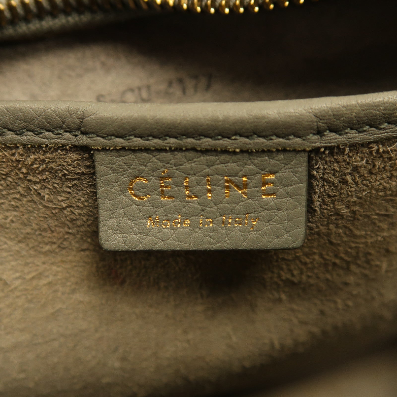 CELINE 【激減優惠】牛皮皮革Shoulder Bag金扣手挽肩背兩用袋灰色
