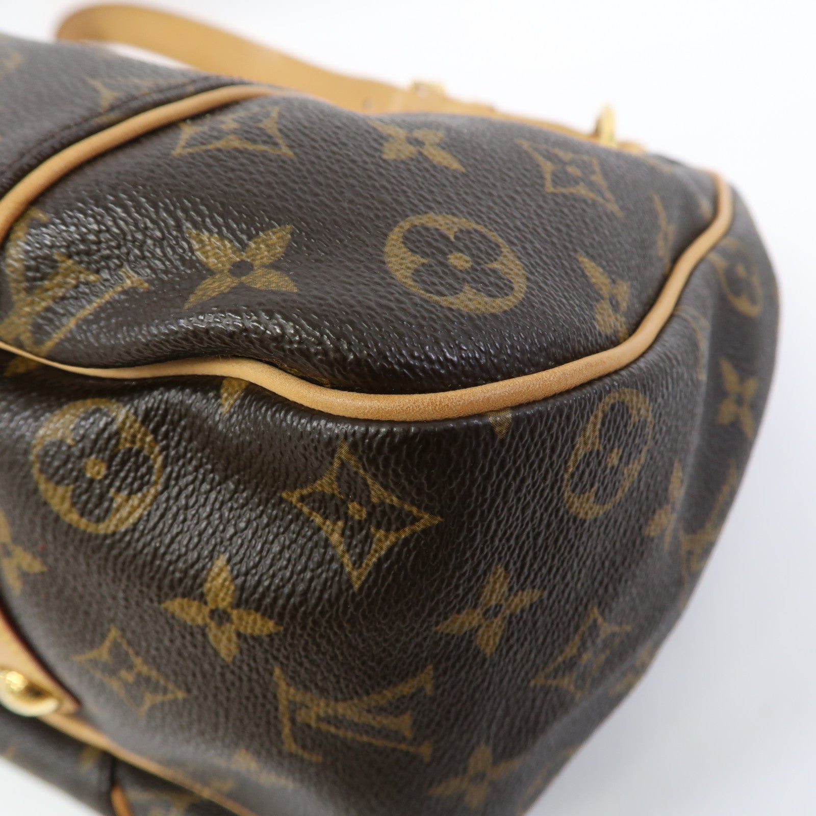 LOUIS VUITTON 【激減優惠】Monogram Galliera PM金扣肩背袋啡色