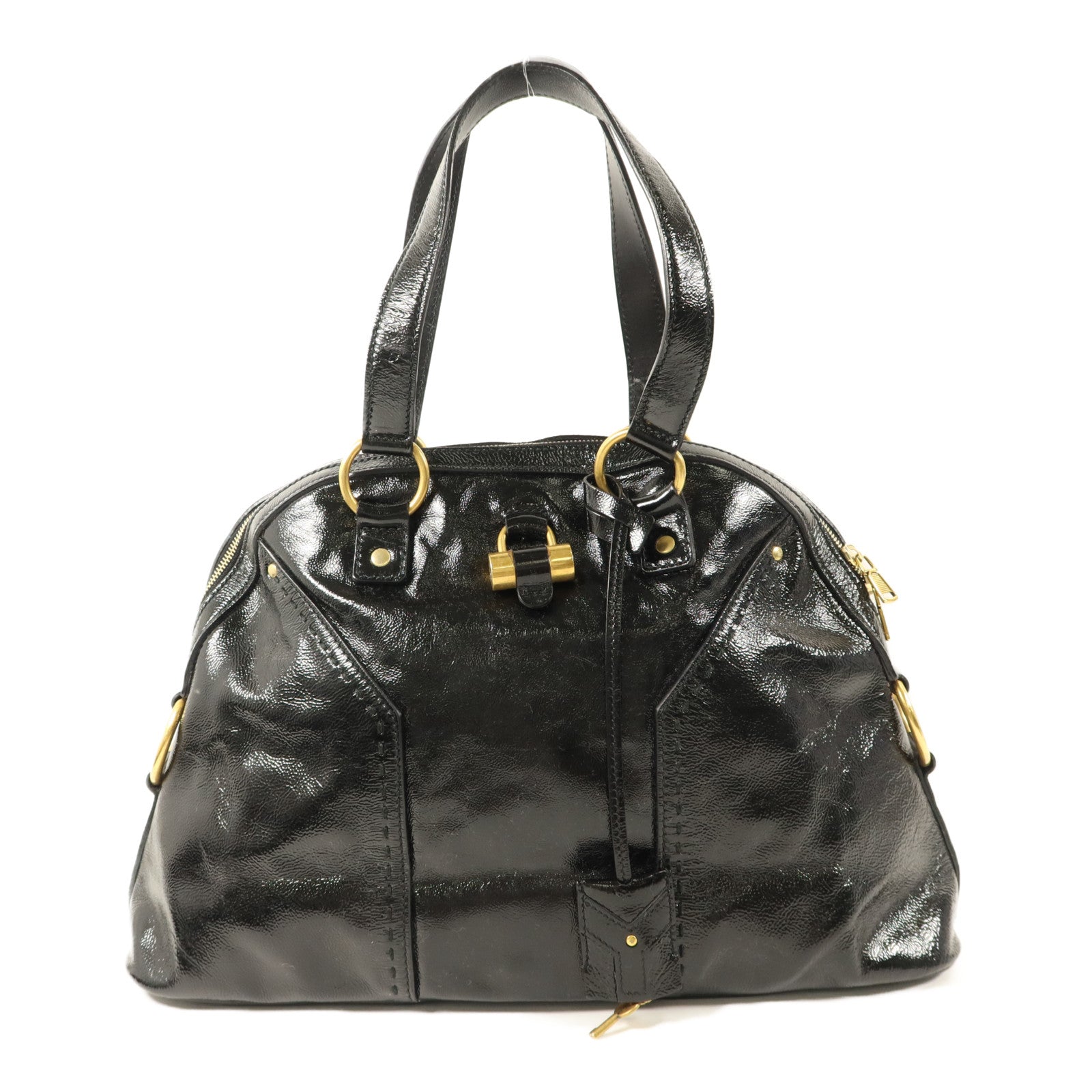 YVES SAINT LAURENT 漆皮皮革Muse Shoulder Bag肩背袋