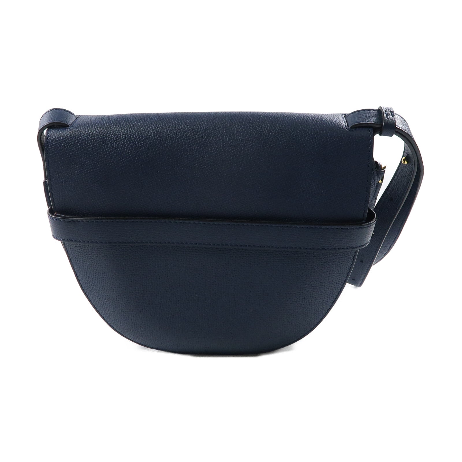 LOEWE 牛皮皮革Gate Bag金扣肩背袋深藍色