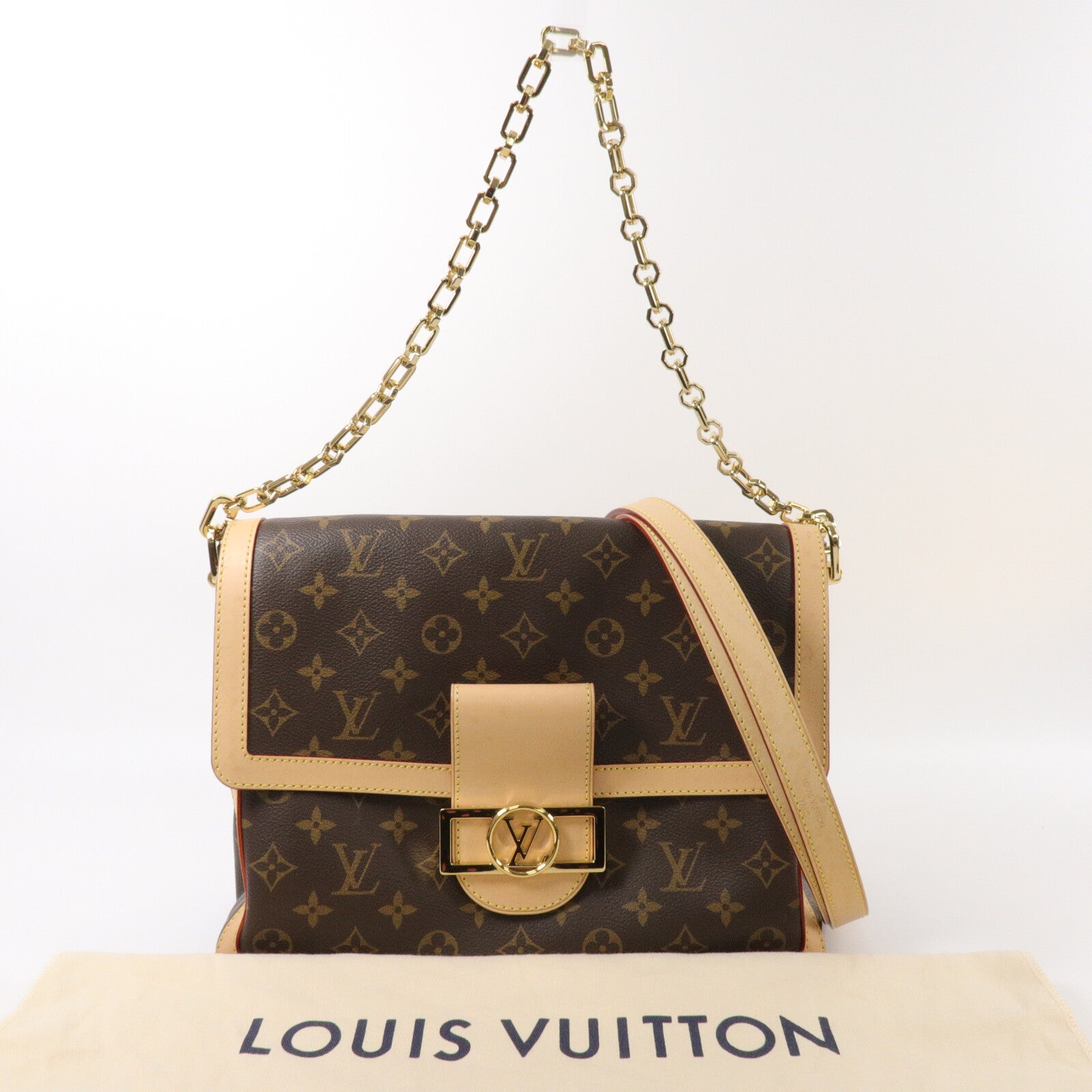 LOUIS VUITTON Monogram Dauphine Soft GM手挽肩背兩用袋