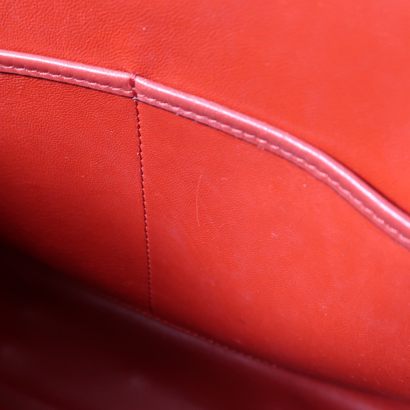 Valentino GHW 2 Way Shoulder Bag Calfskin Leather Red