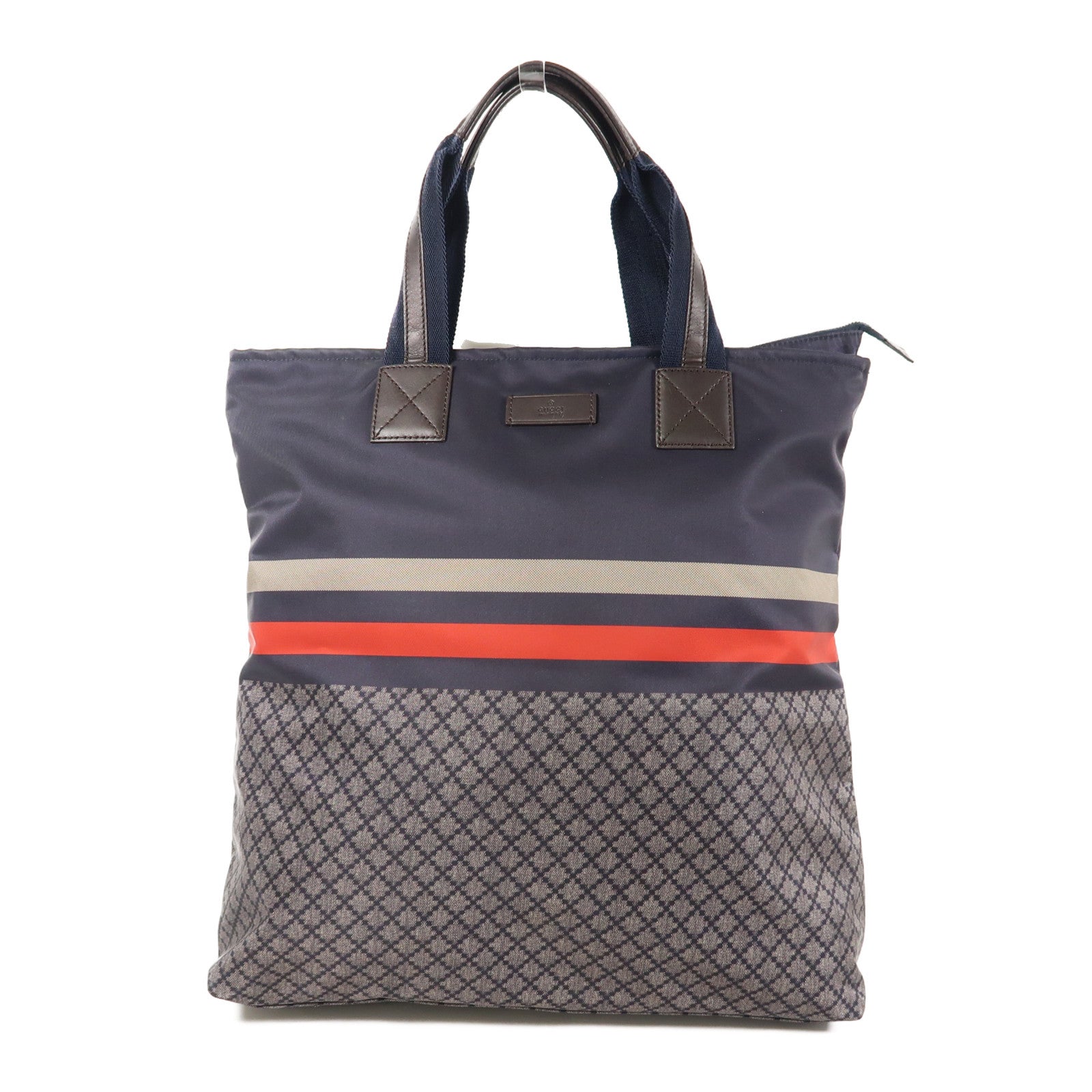 GUCCI 尼龍Diamante Tote Bag銀扣手挽袋