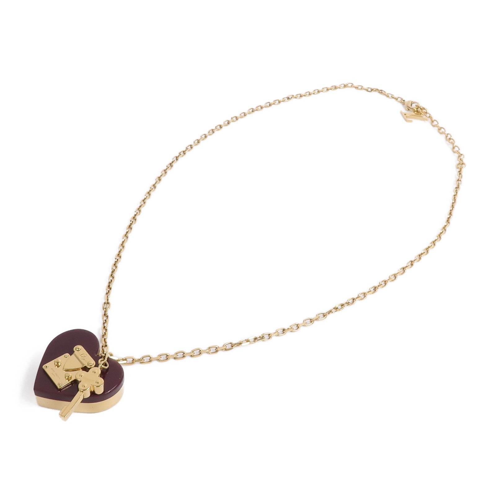 LOUIS VUITTON 金屬Lock Me Heart項鍊